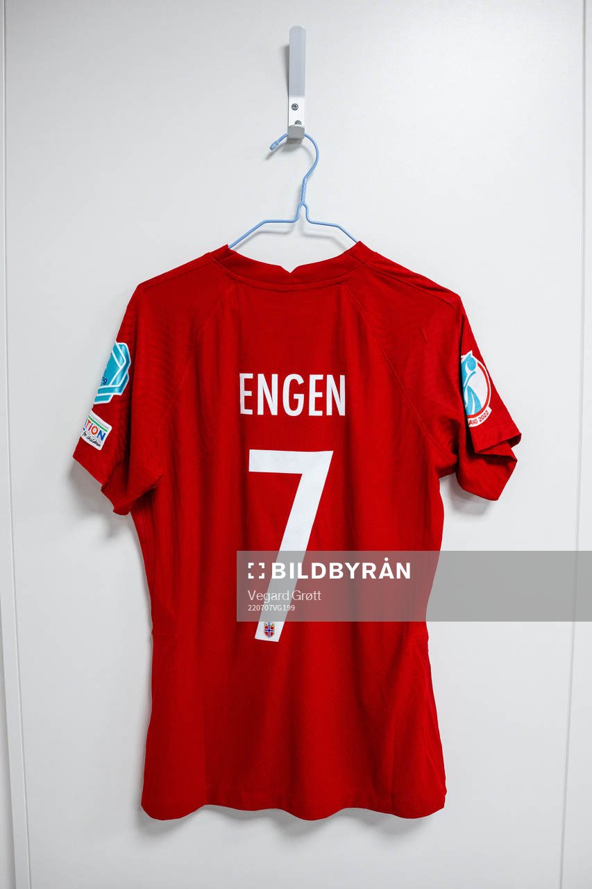The kit of Ingrid Syrstad Engen of Norway in the dressing