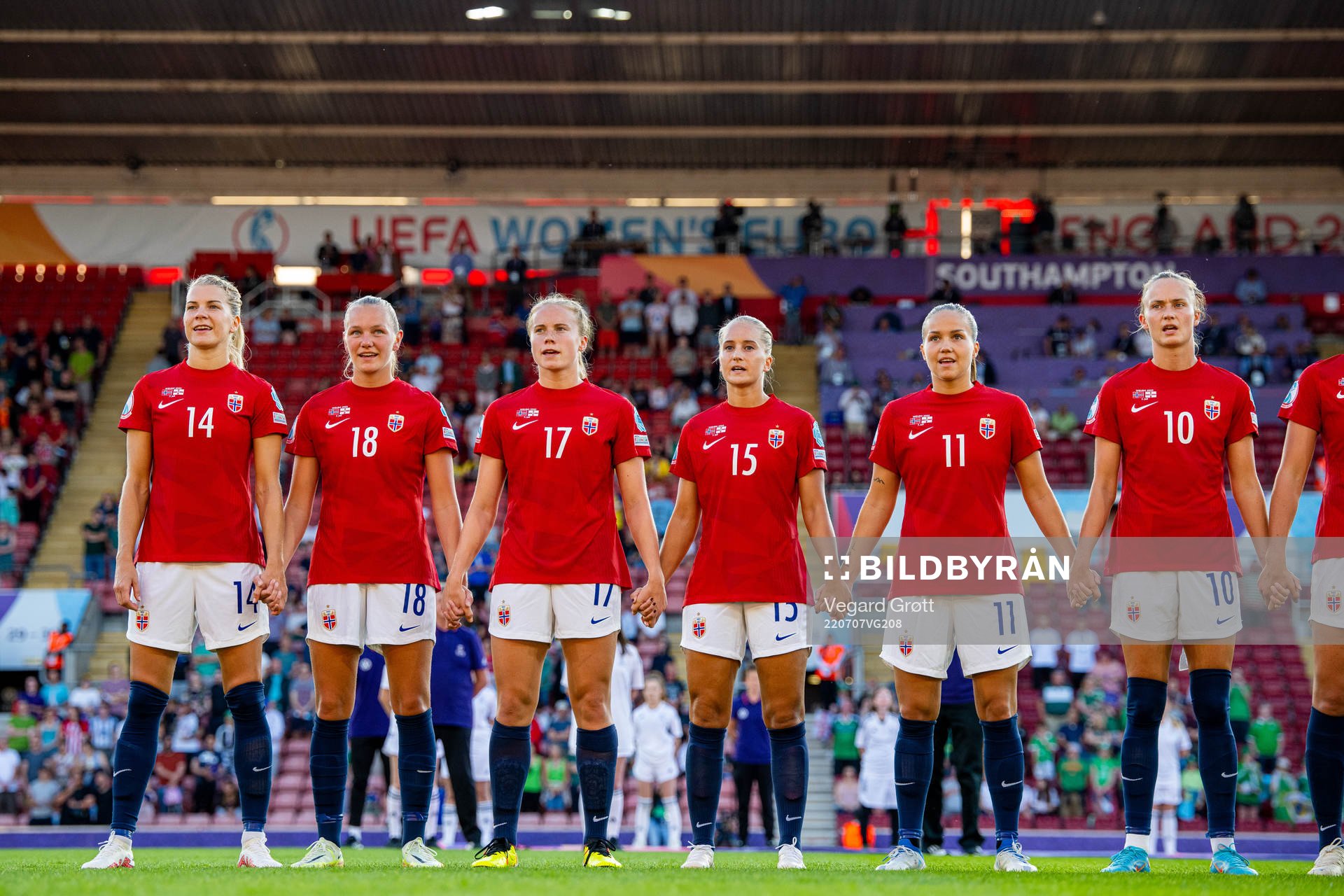 Ada Hegerberg, Frida Maanum, Julie Blakstad, Amalie