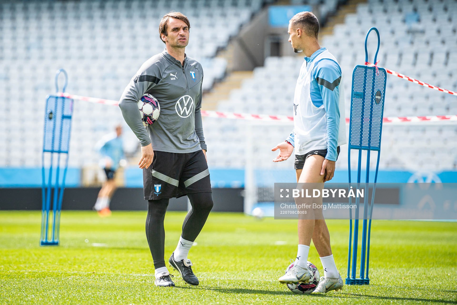 Tränare Milos Milojevic och Veljko Birmancevic