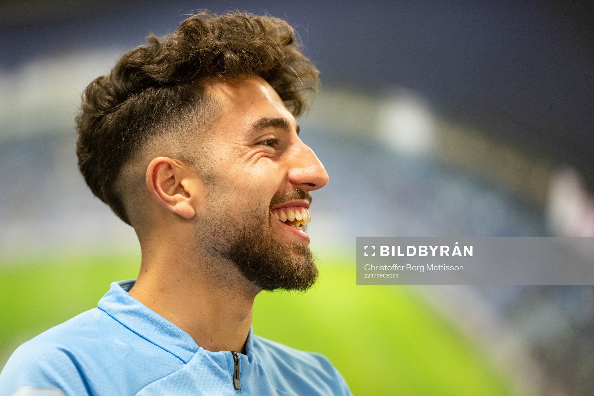 Moustafa Zeidan i samtal med media