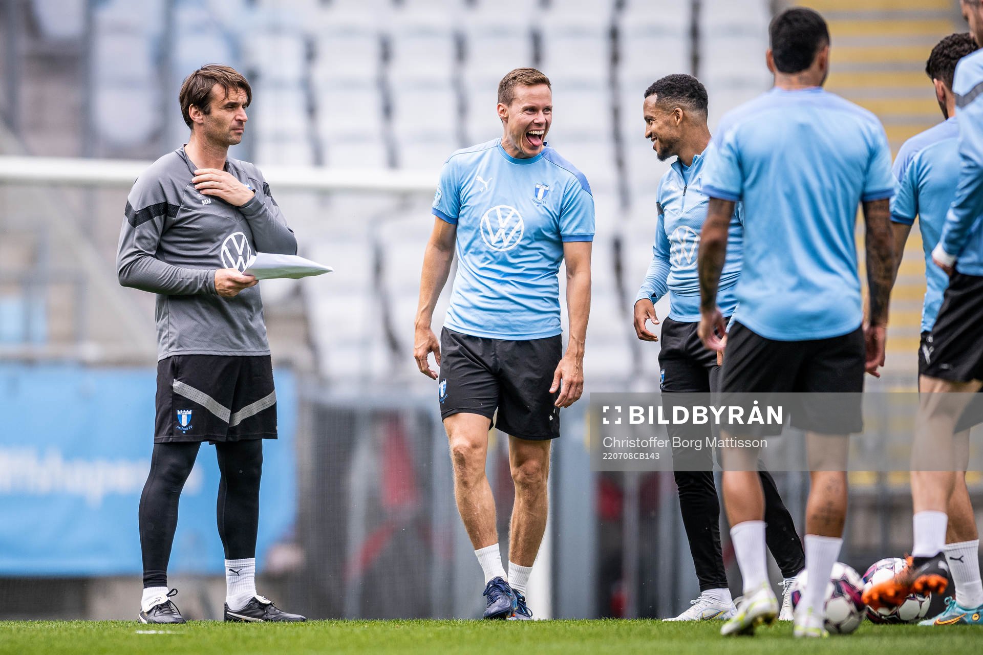 Tränare Milos Milojevic och Niklas Moisander