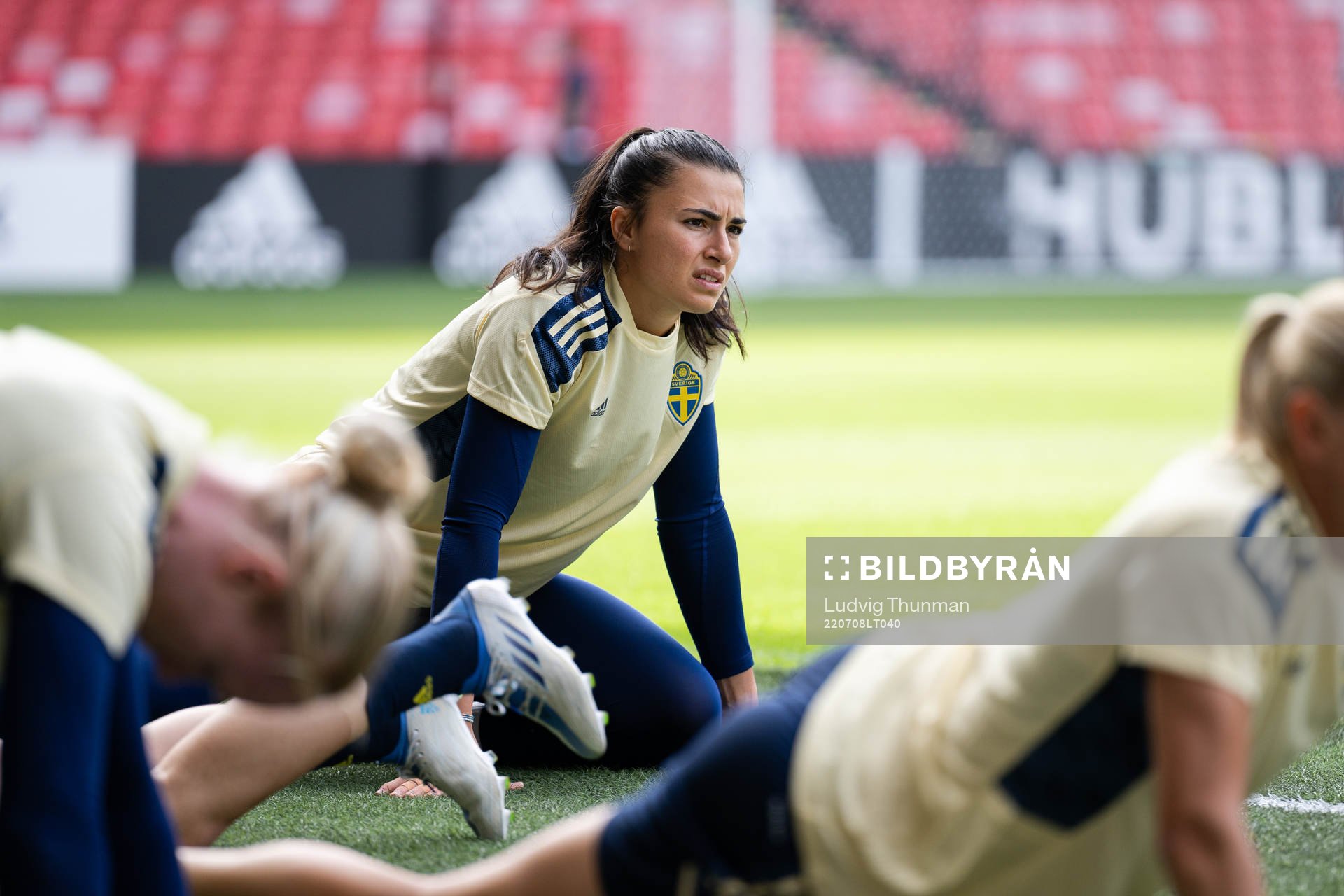 Goalkeeper Zecira Musovic of Sweden