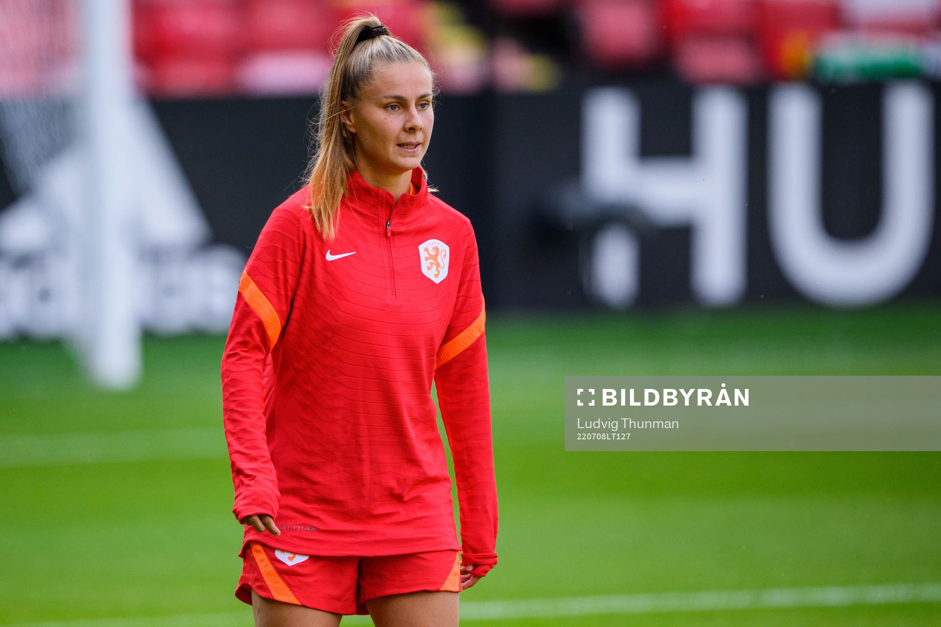 Victoria Pelova during a training session with the Holland during the UEFA Women's Euro 2022 Championship on July 8, 2022 in Sheffield.