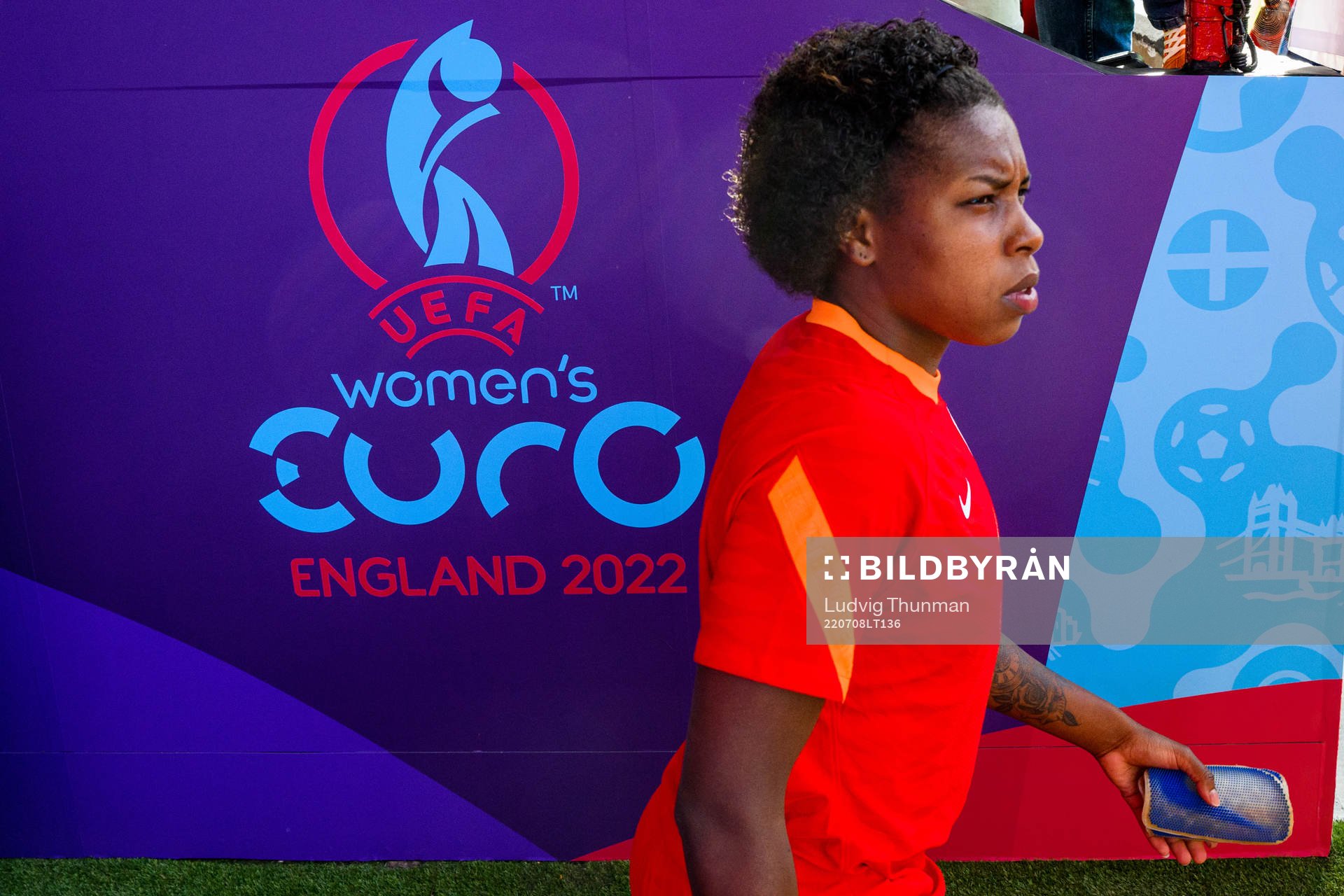 Lineth Beerensteyn during a training session with the Holland during the UEFA Women's Euro 2022 Championship on July 8, 2022 in Sheffield. 