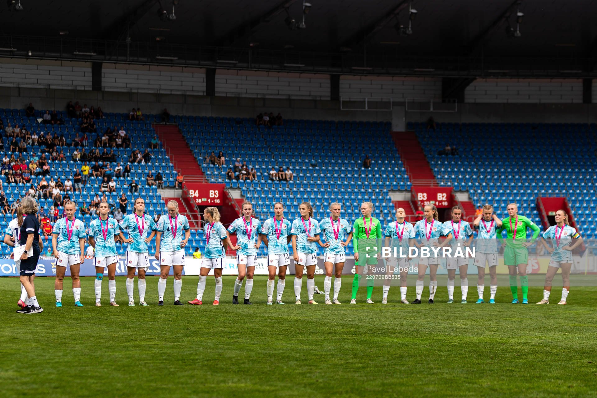 Players of Norway look dejected