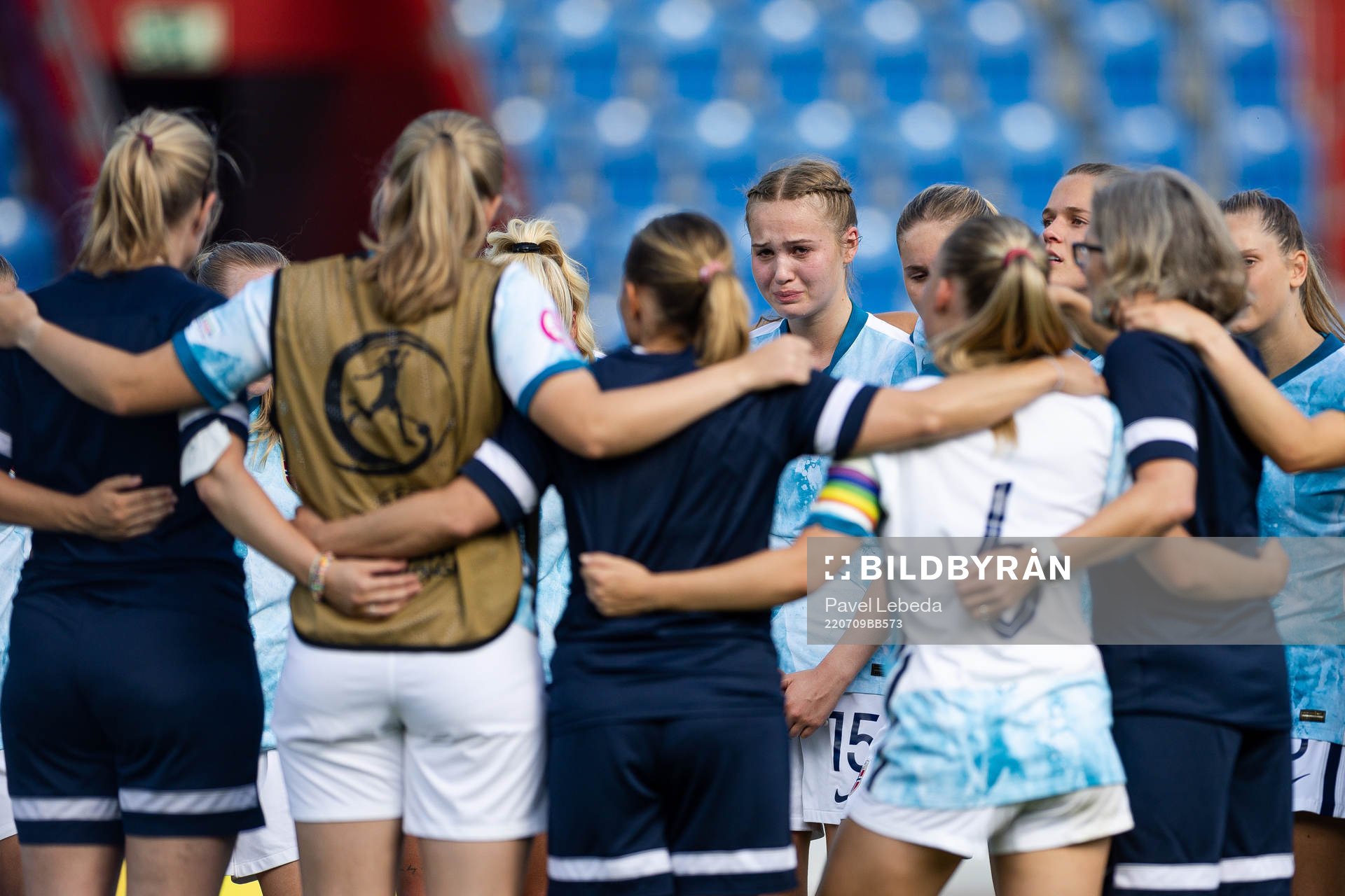 Players of Norway look dejected