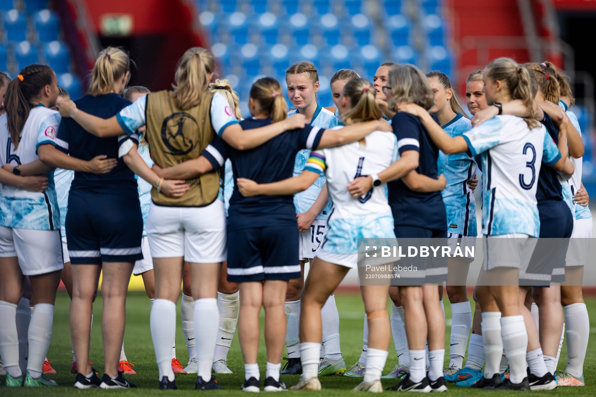 Players of Norway look dejected