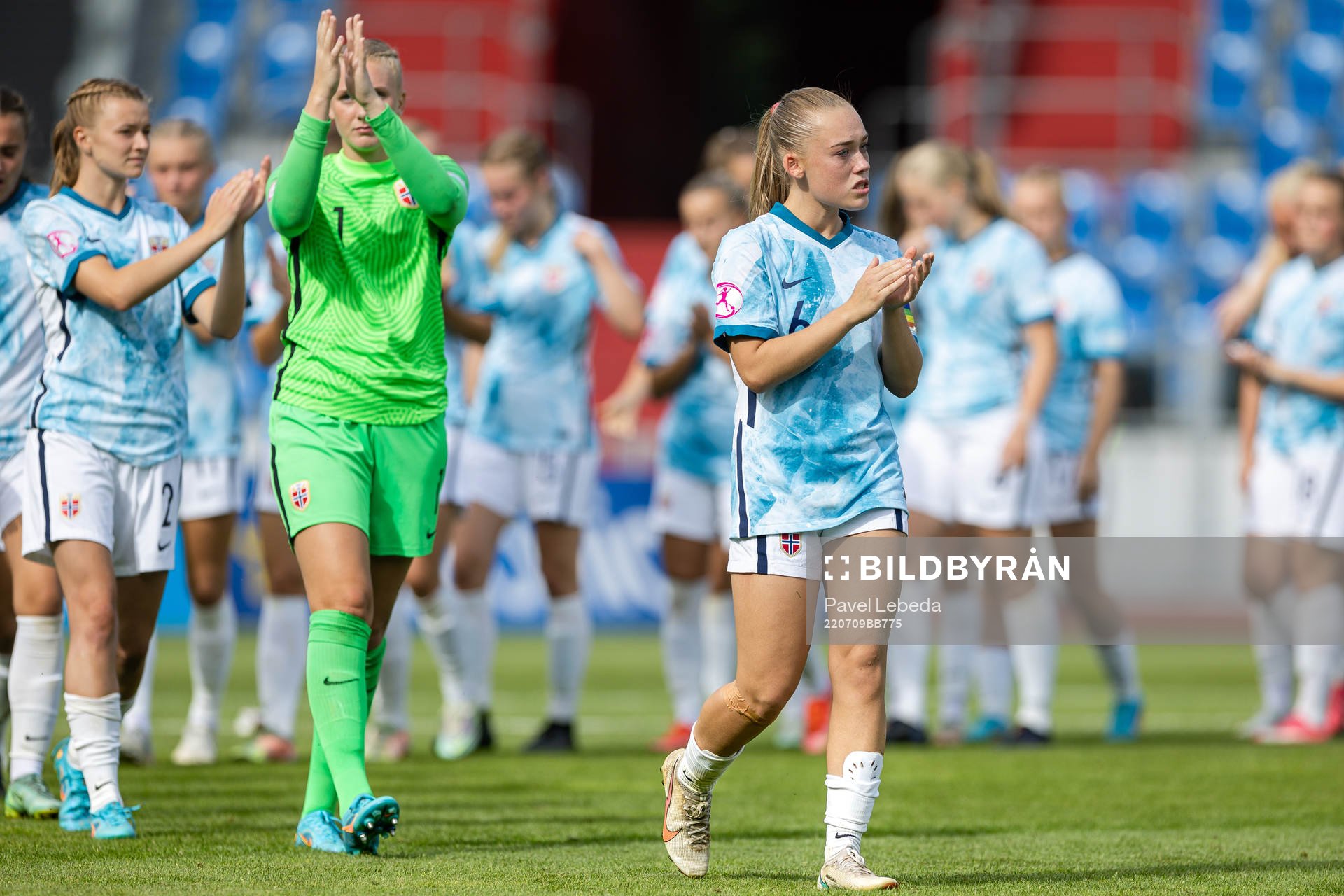 Julie Jorde of Norway looks dejected
