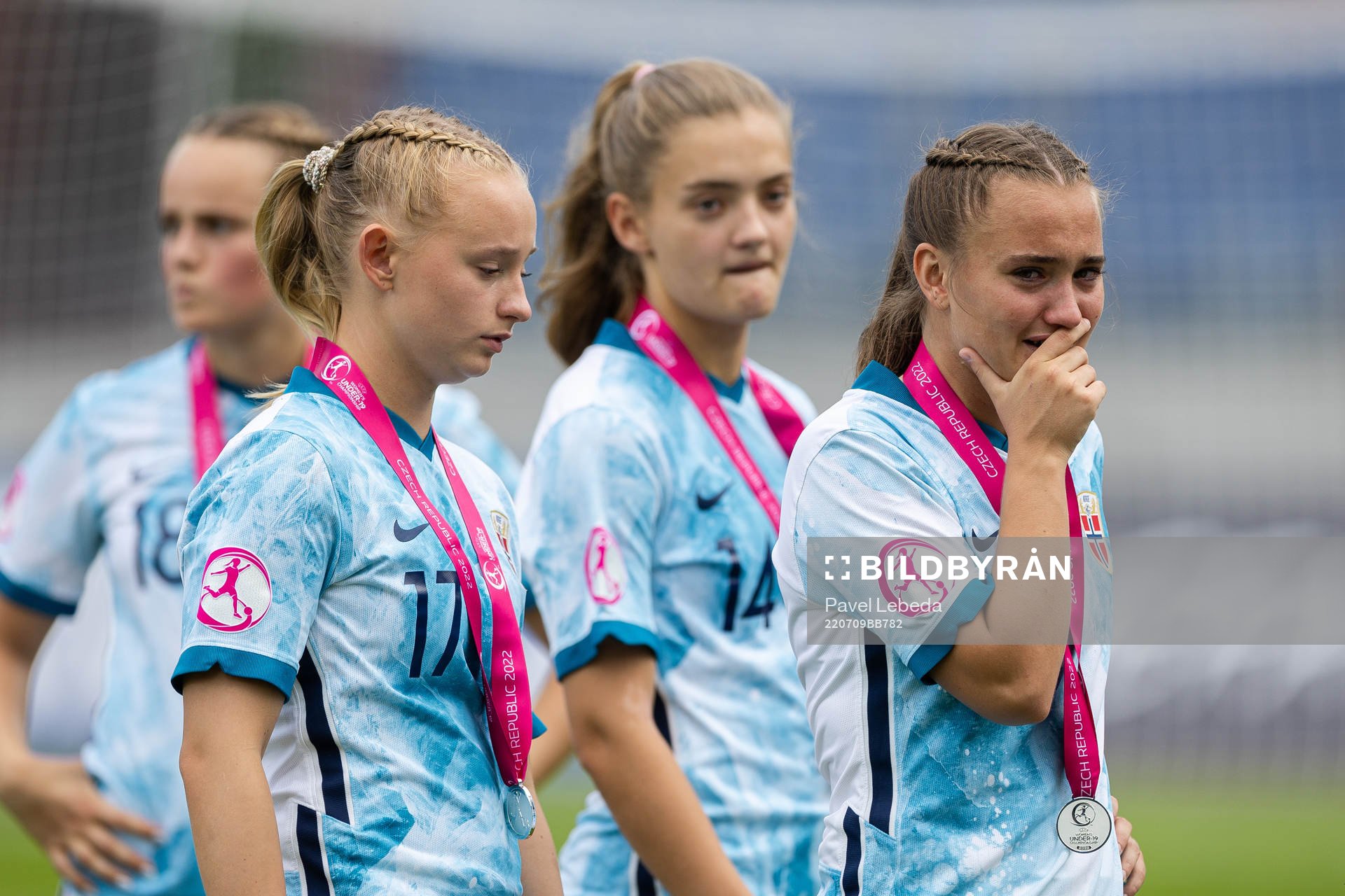 Emma Iversen of Norway looks dejected