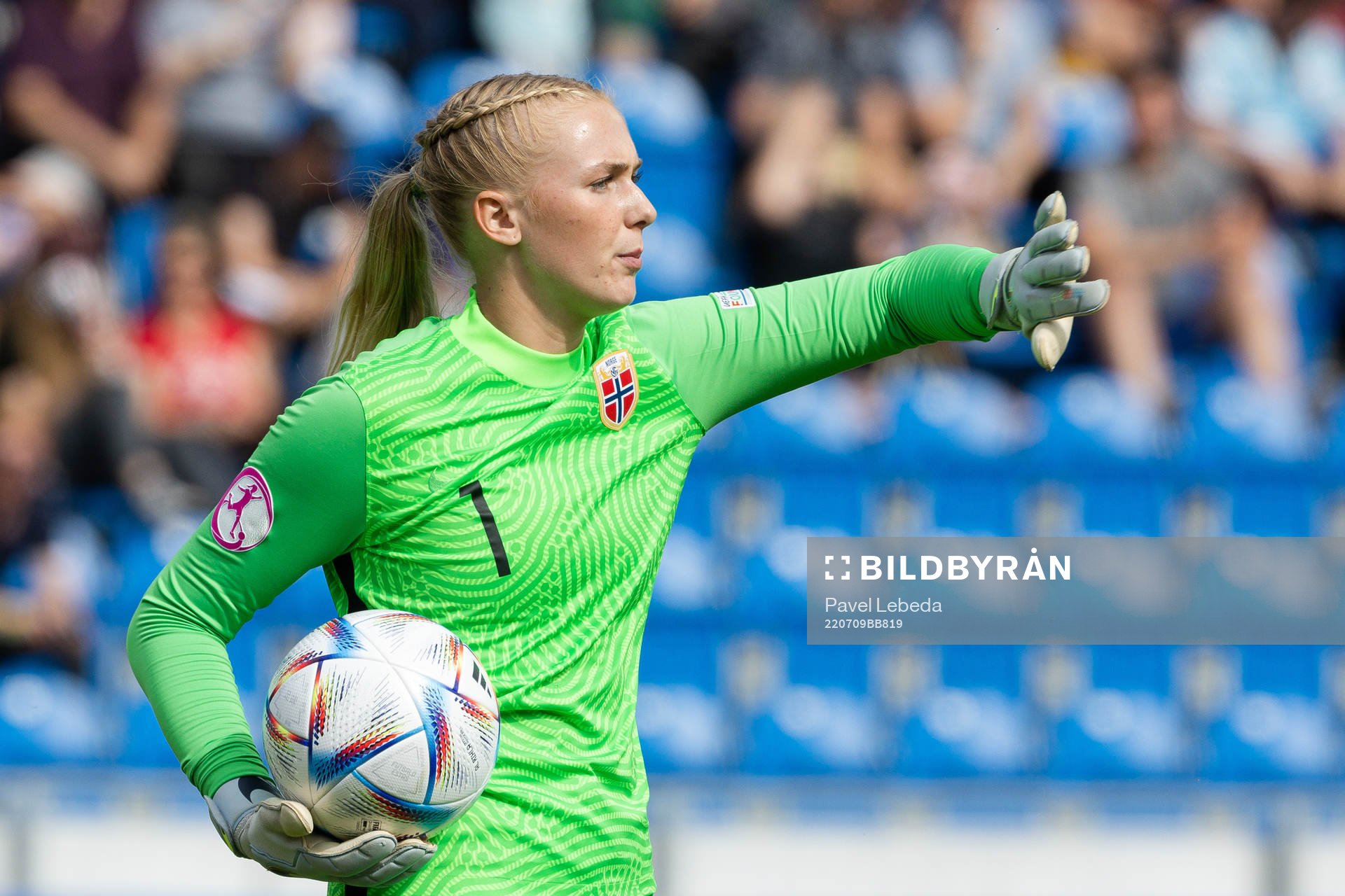 Goalkeeper Selma Panengstuen of Norway
