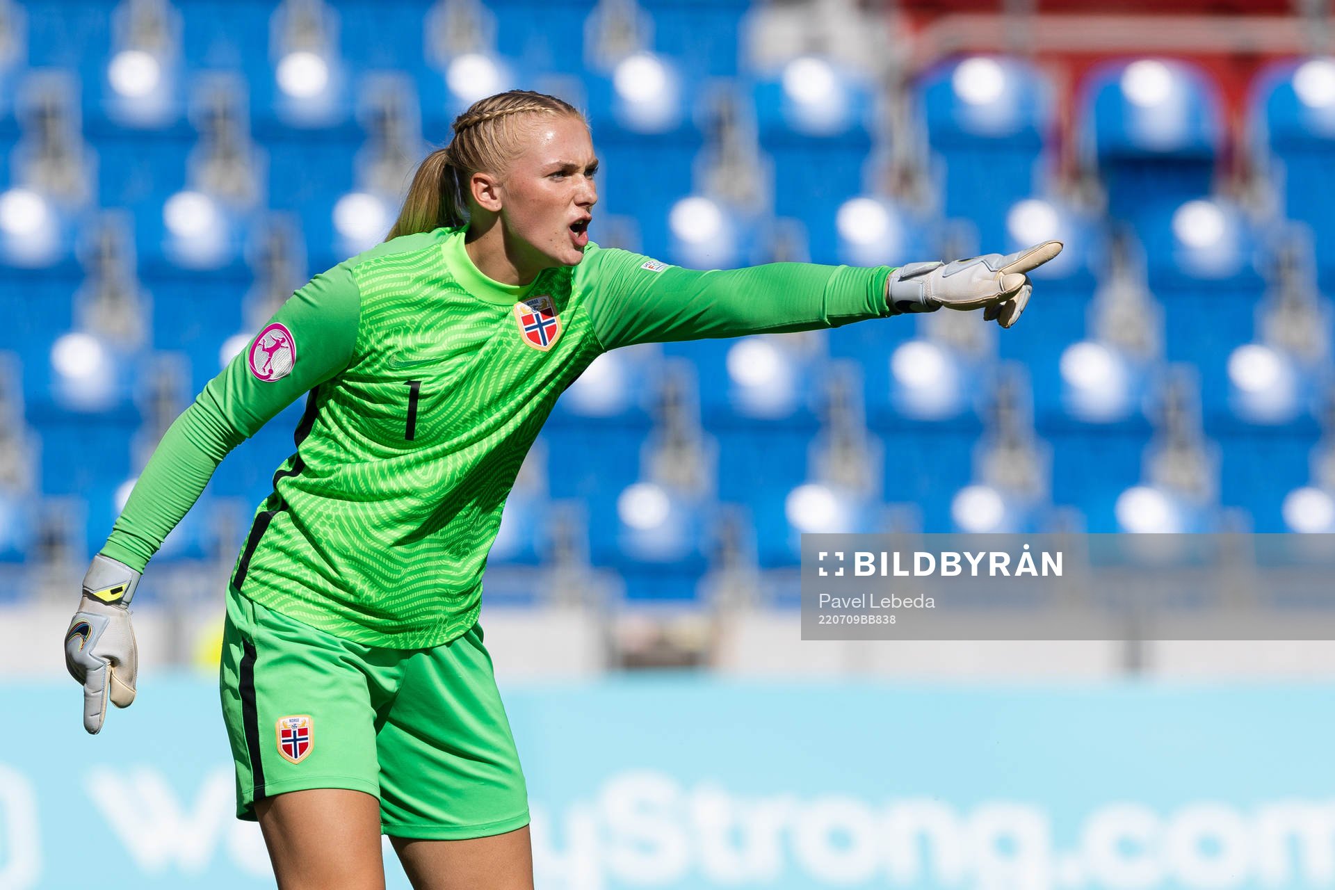 Goalkeeper Selma Panengstuen of Norway