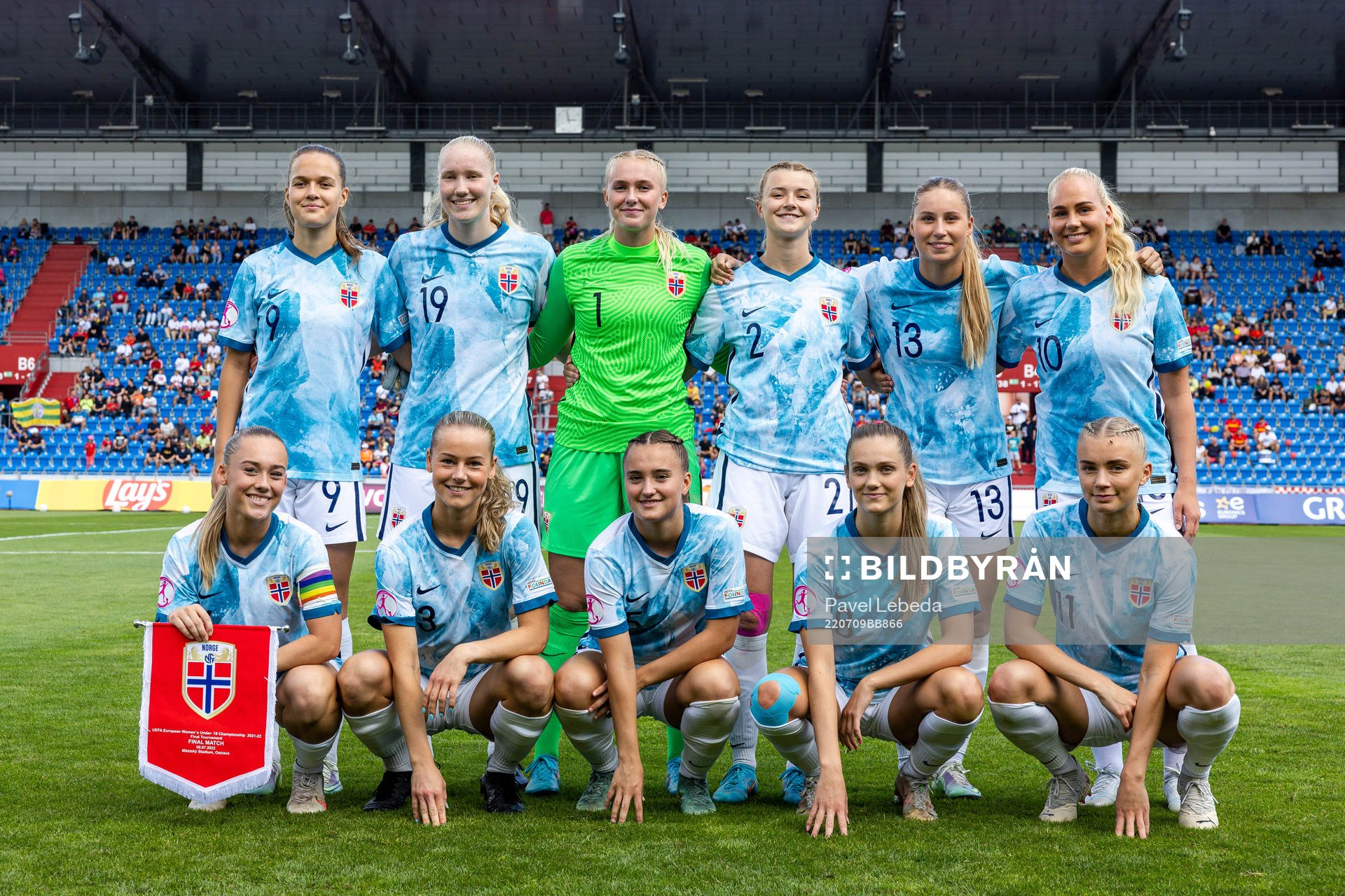 Players of Norway pose for a team photo
