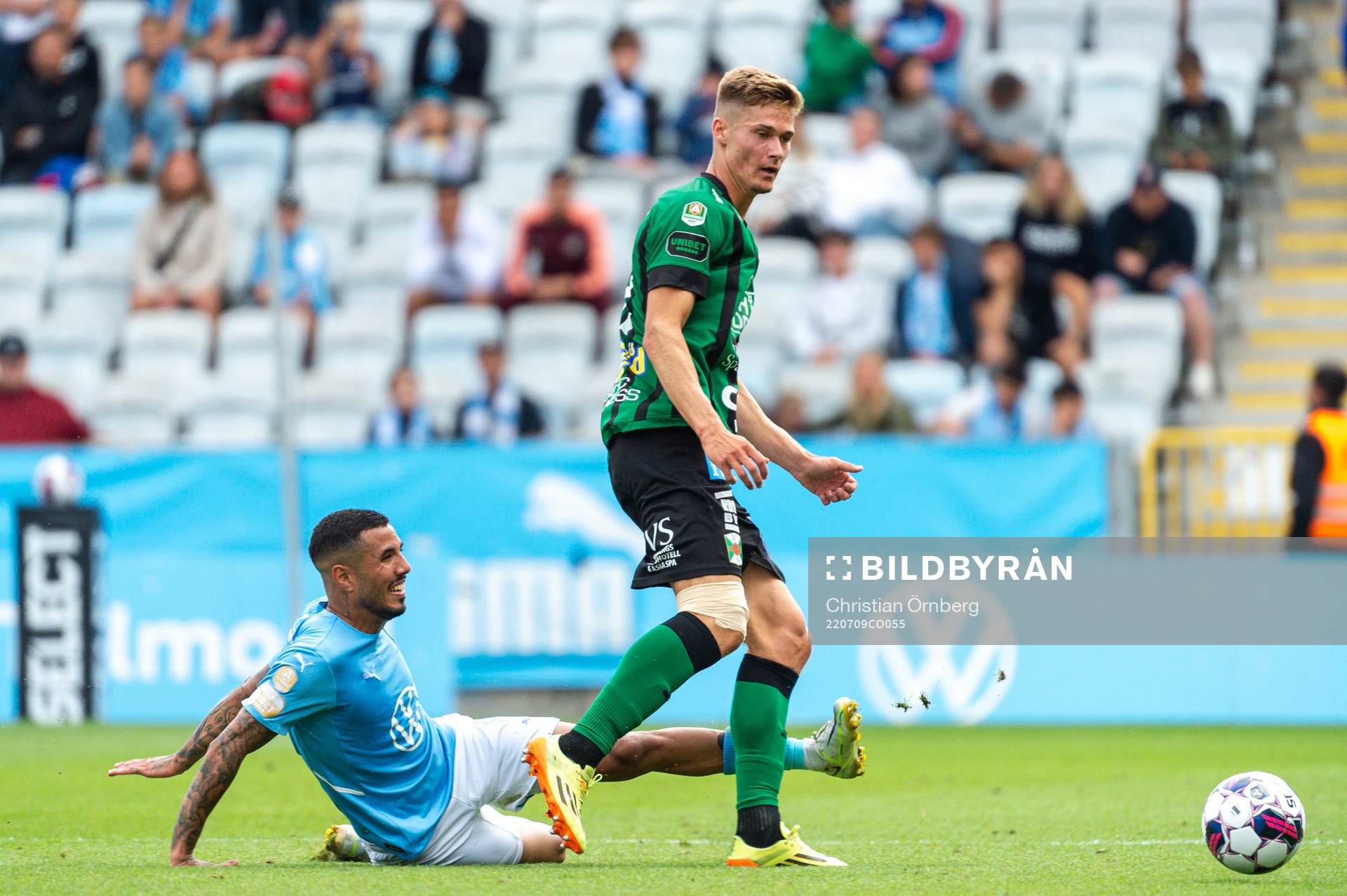 Malmö FFs Sergio Pena och Varbergs Des Kunst