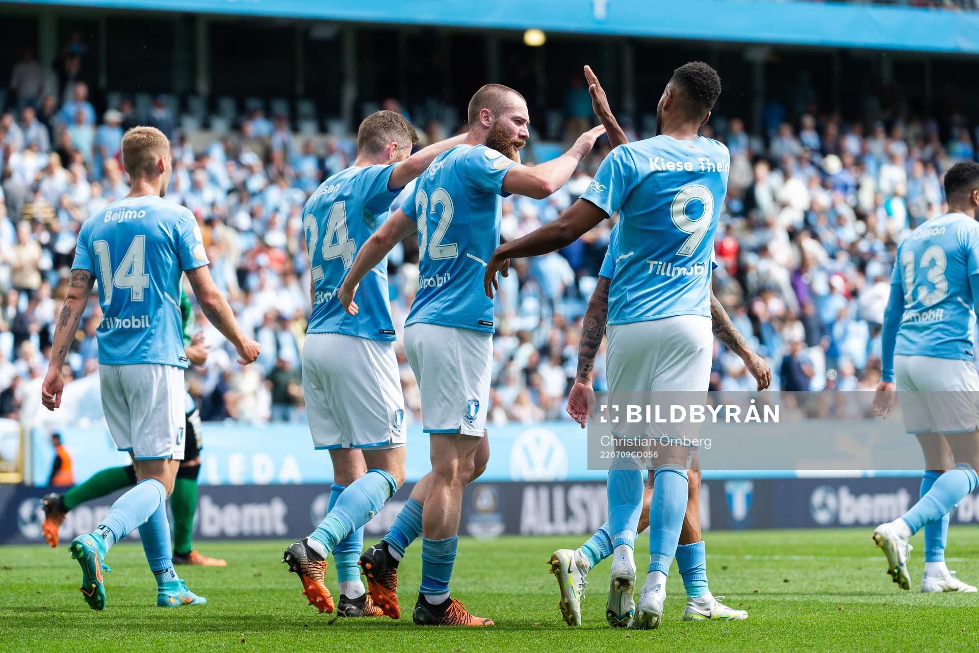 Malmö FFs spelare jublar