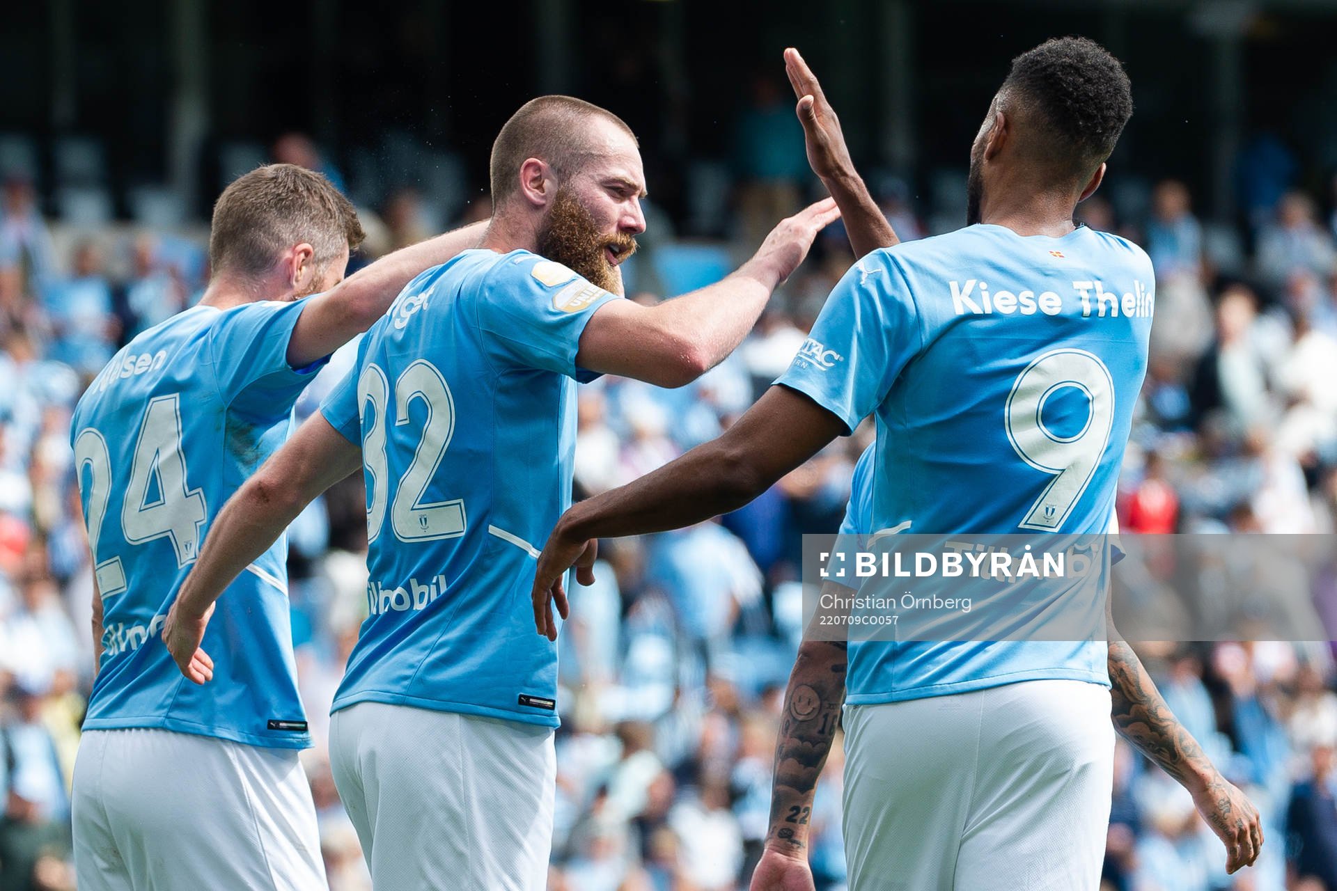 Malmö FFs spelare jublar