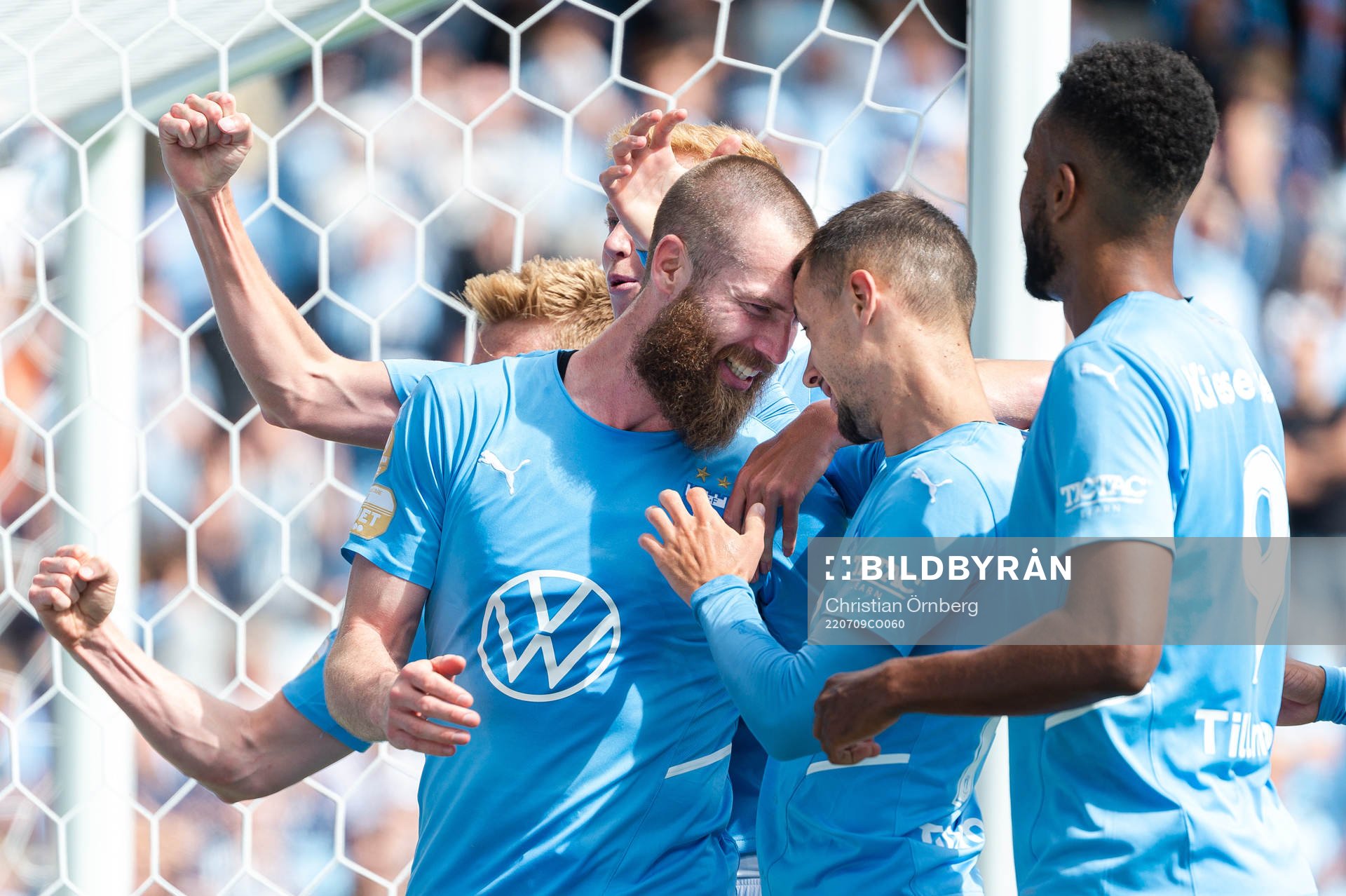 Malmö FFs Jo Inge Berget och Veljko Birmancevic jublar