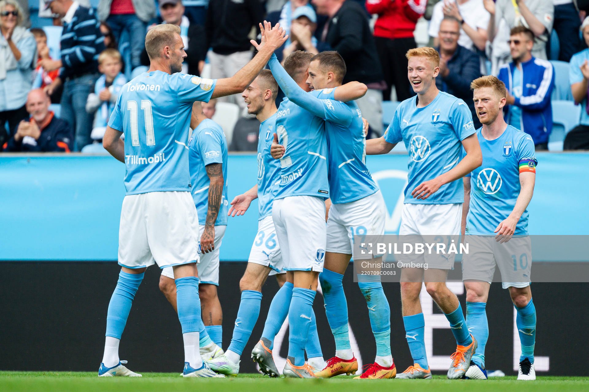 Malmö FFs Veljko Birmancevic jublar