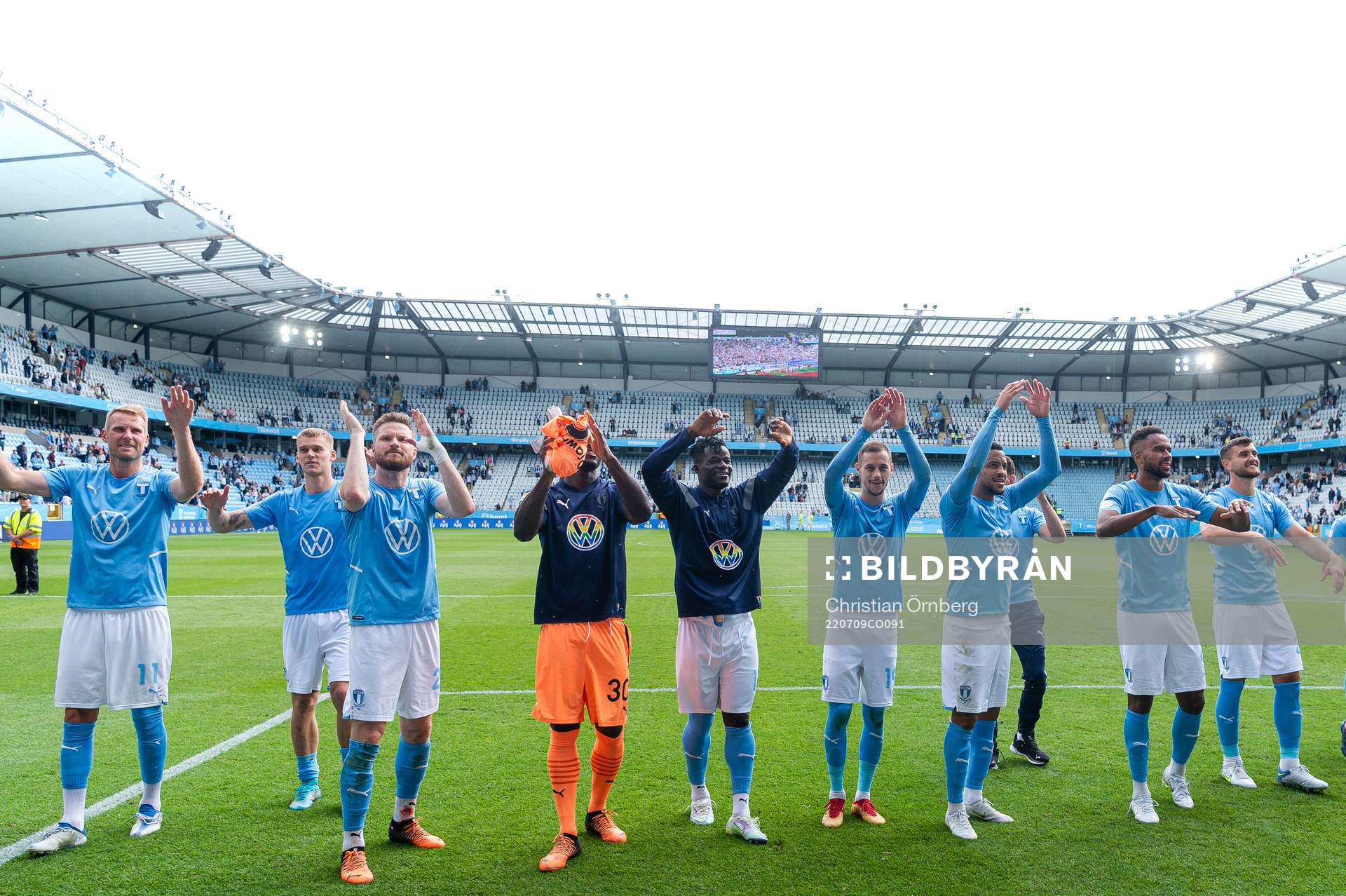Malmö FFs spelare jublar