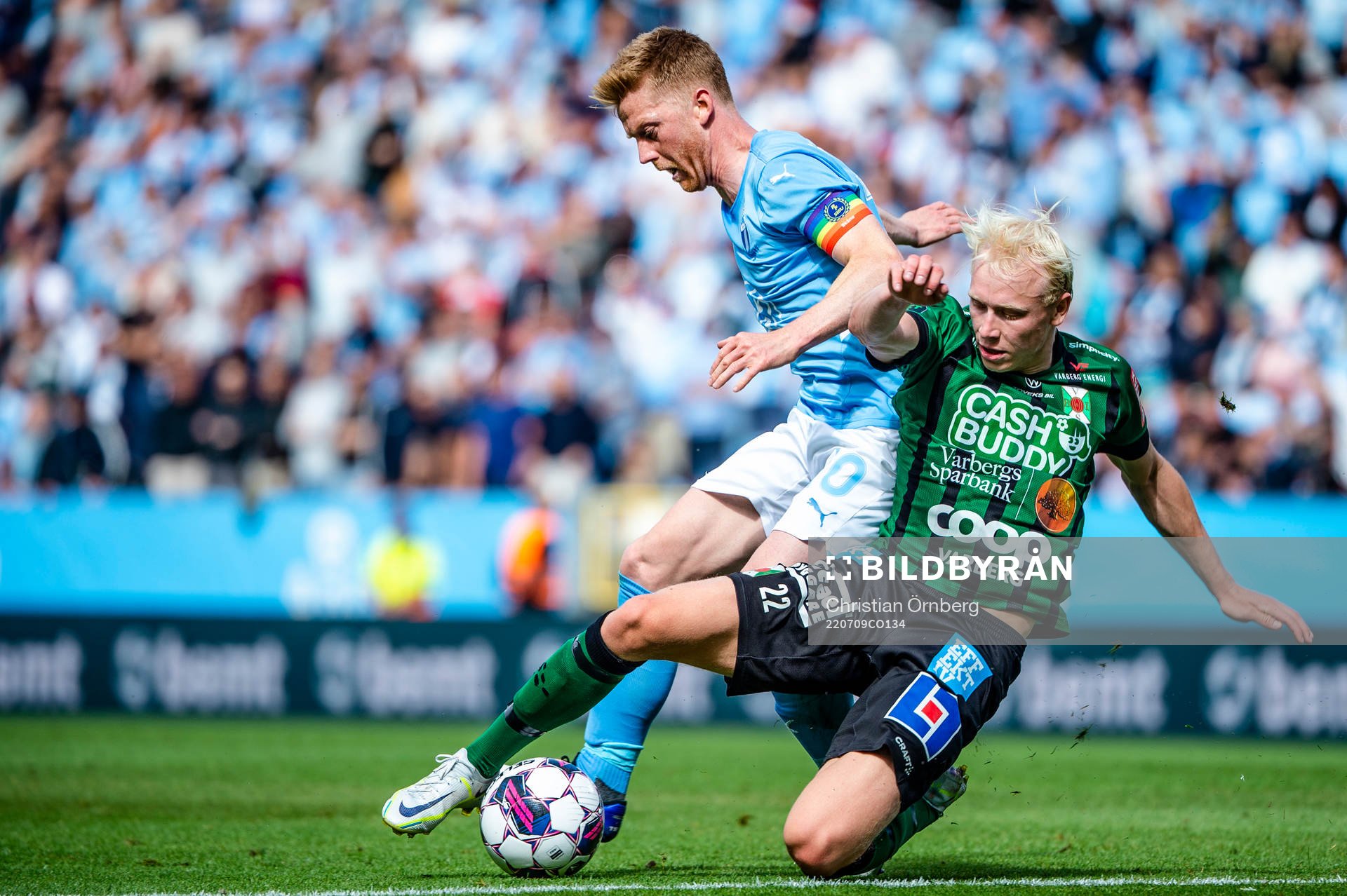 Malmö FFs Anders Christiansen mot Varbergs André Boman