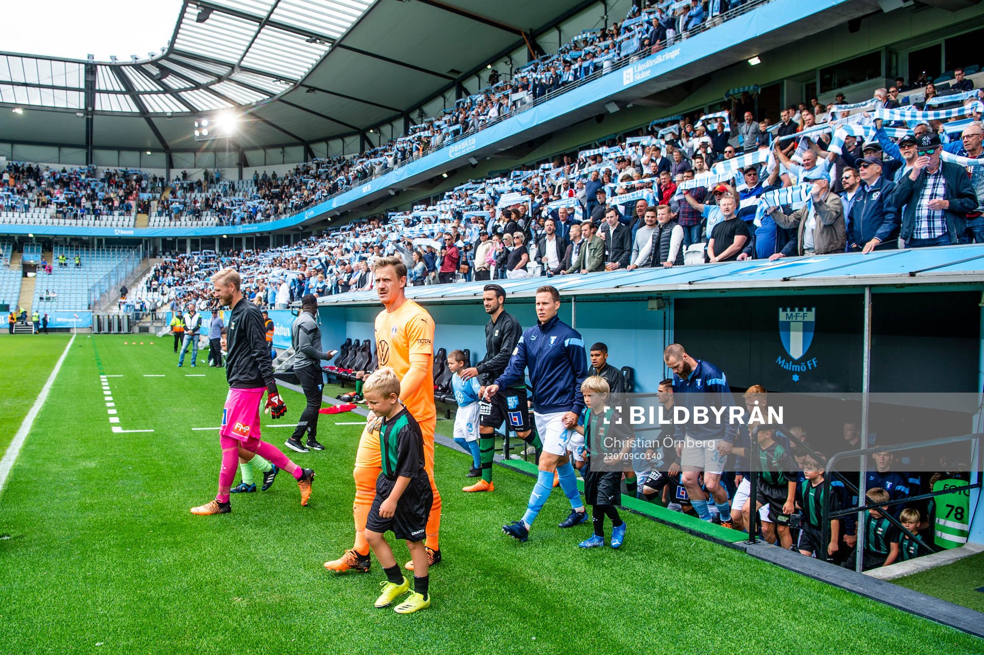 Malmö FFs målvakt Johan Dahlin kommer på Eleda stadion