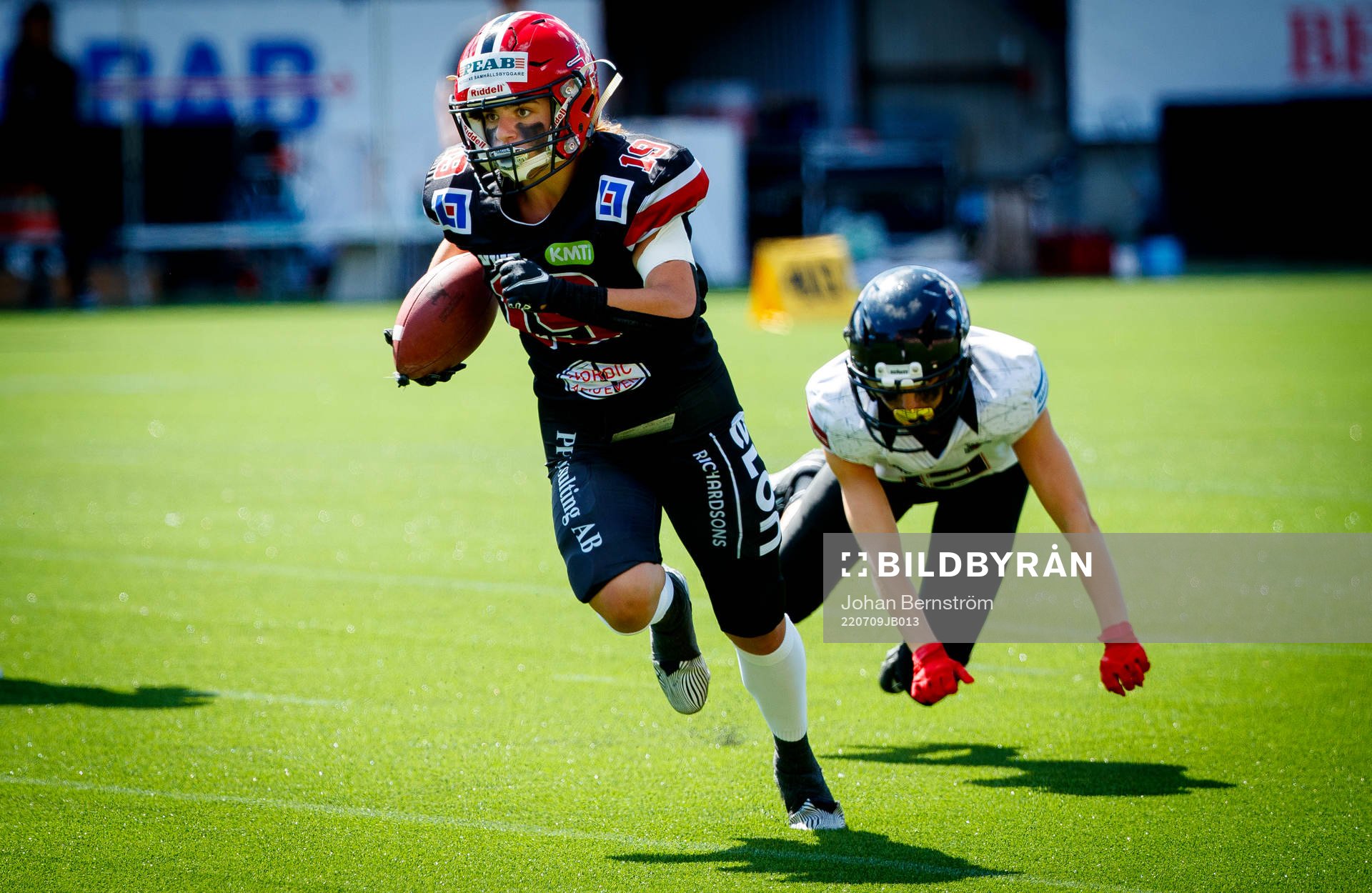 Carlstad Crusaders Olga Sotillo gör touch down