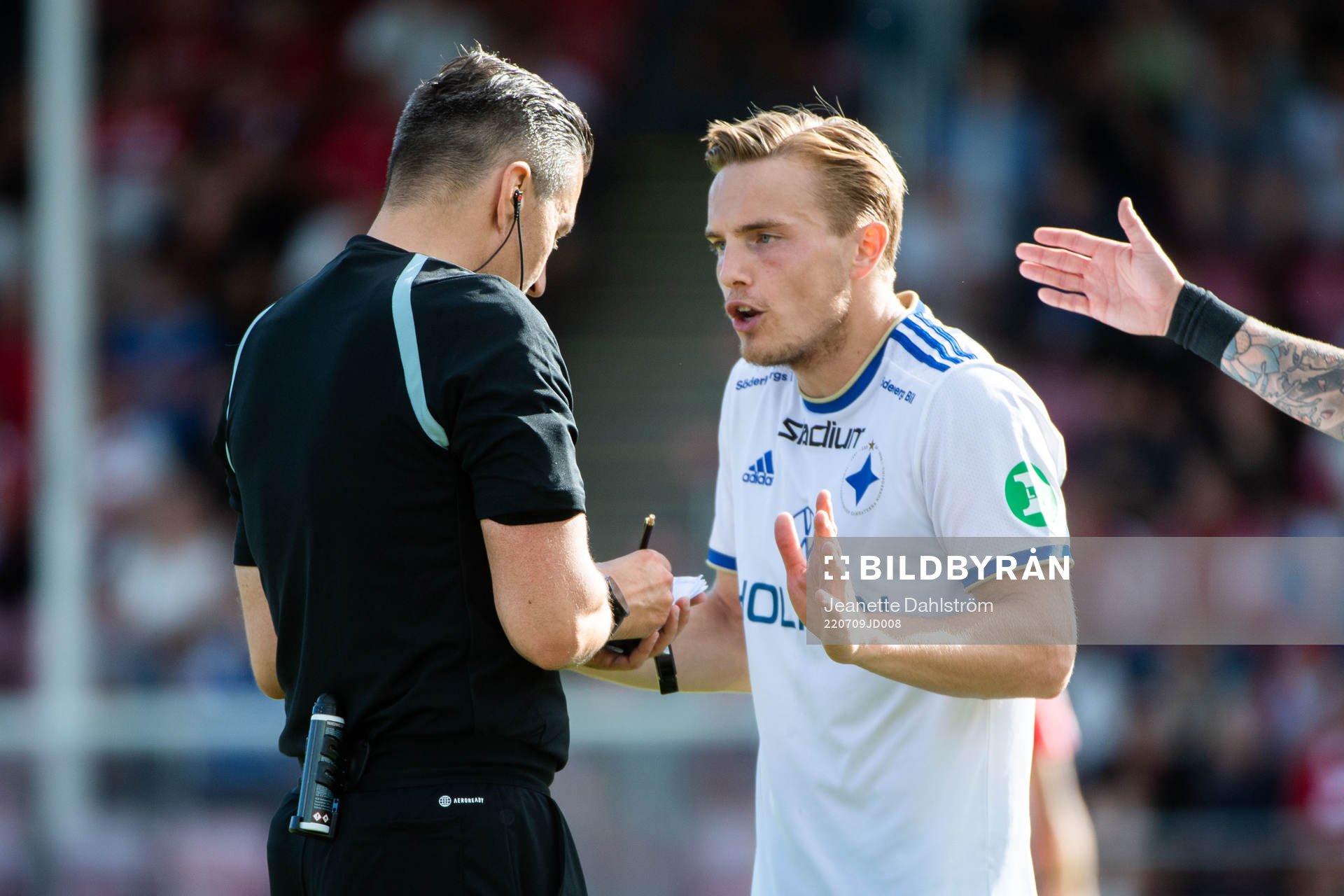 IFK Norrköpings Jacob Ortmark reagerar