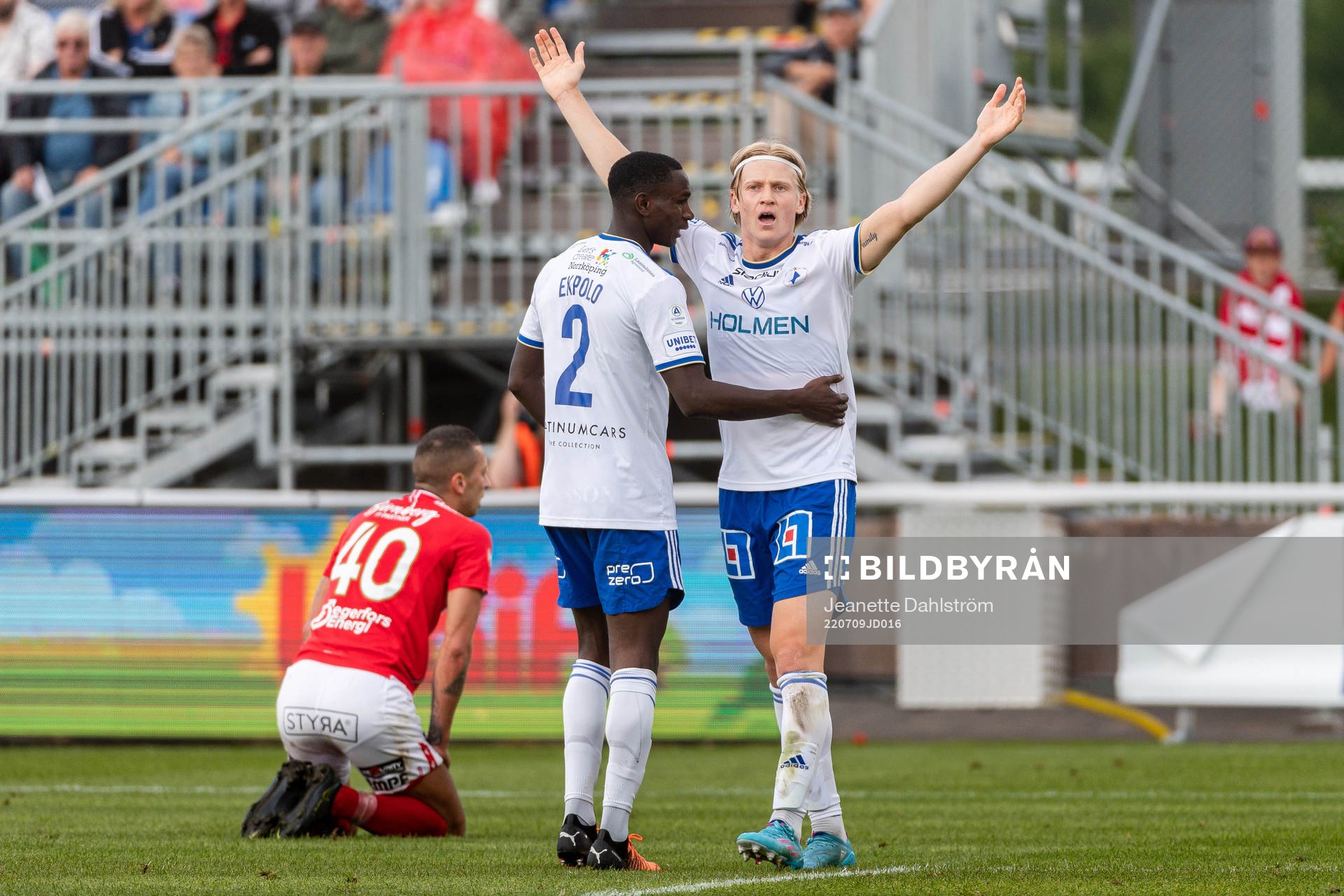 IFK Norrköpings Godswill Ekpolo Egbulu och /Daniel Fritz
