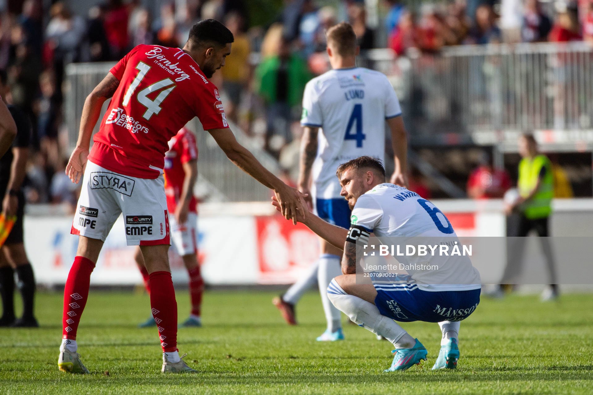 Degerfors Daniel Krezic och IFK Norrköpings Linus