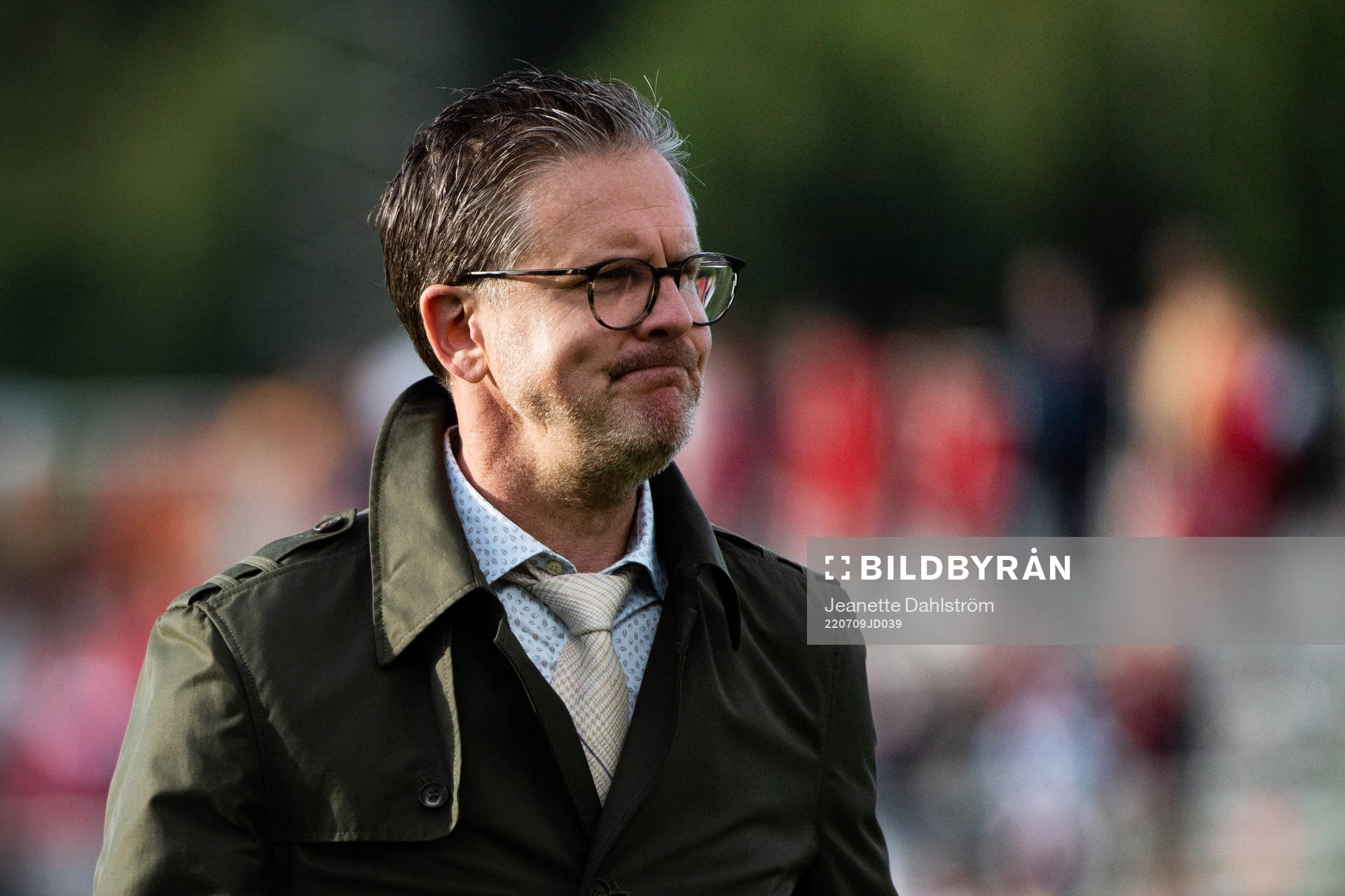 IFK Norrköpings tränare Rikard Norling efter fotbollsmatchen i Allsvenskan mellan Degerfors och IFK Norrköping den 9 juli 2022 i Degerfors.