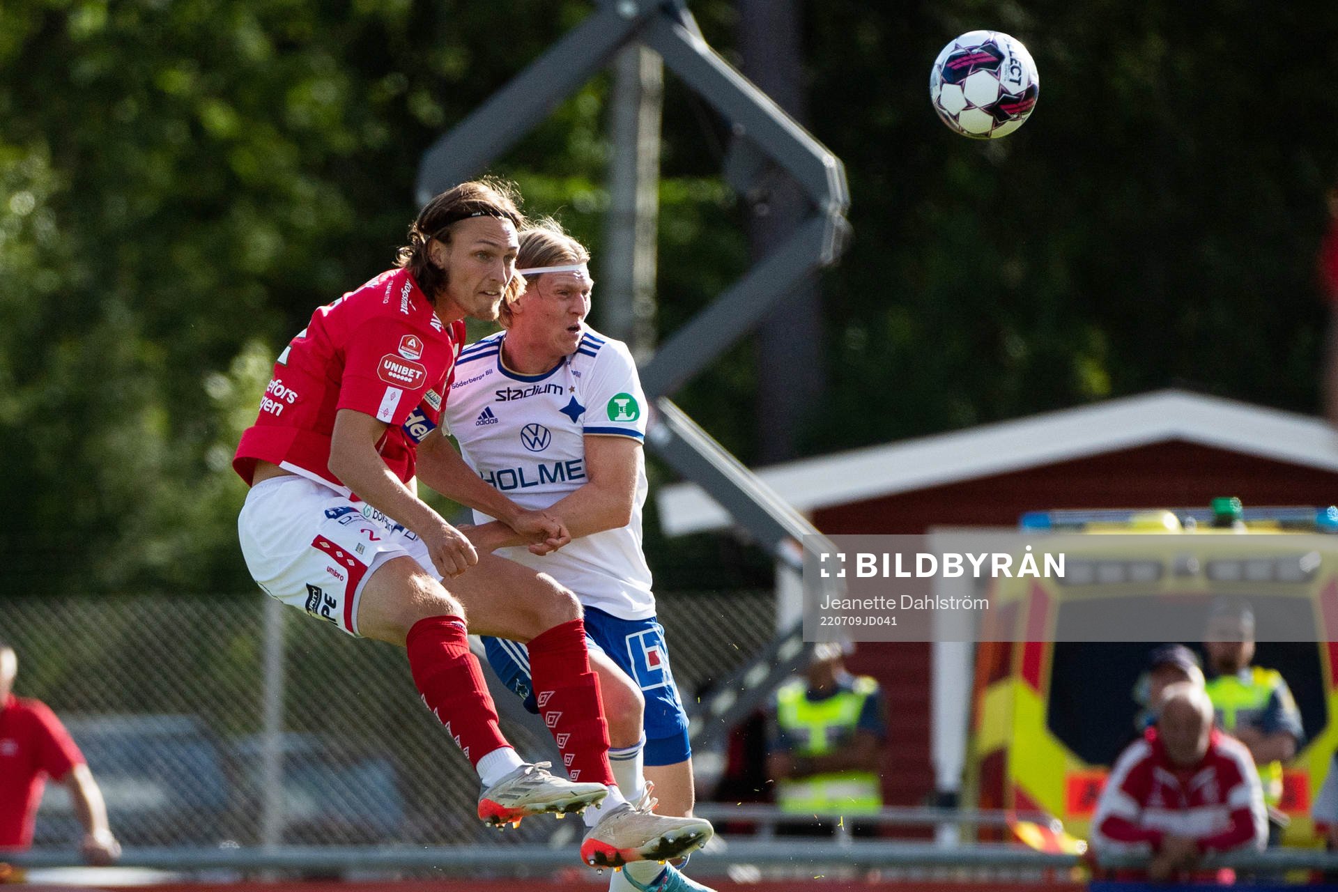 Degerfors Gustav Granath och IFK Norrköpings Daniel Fritz