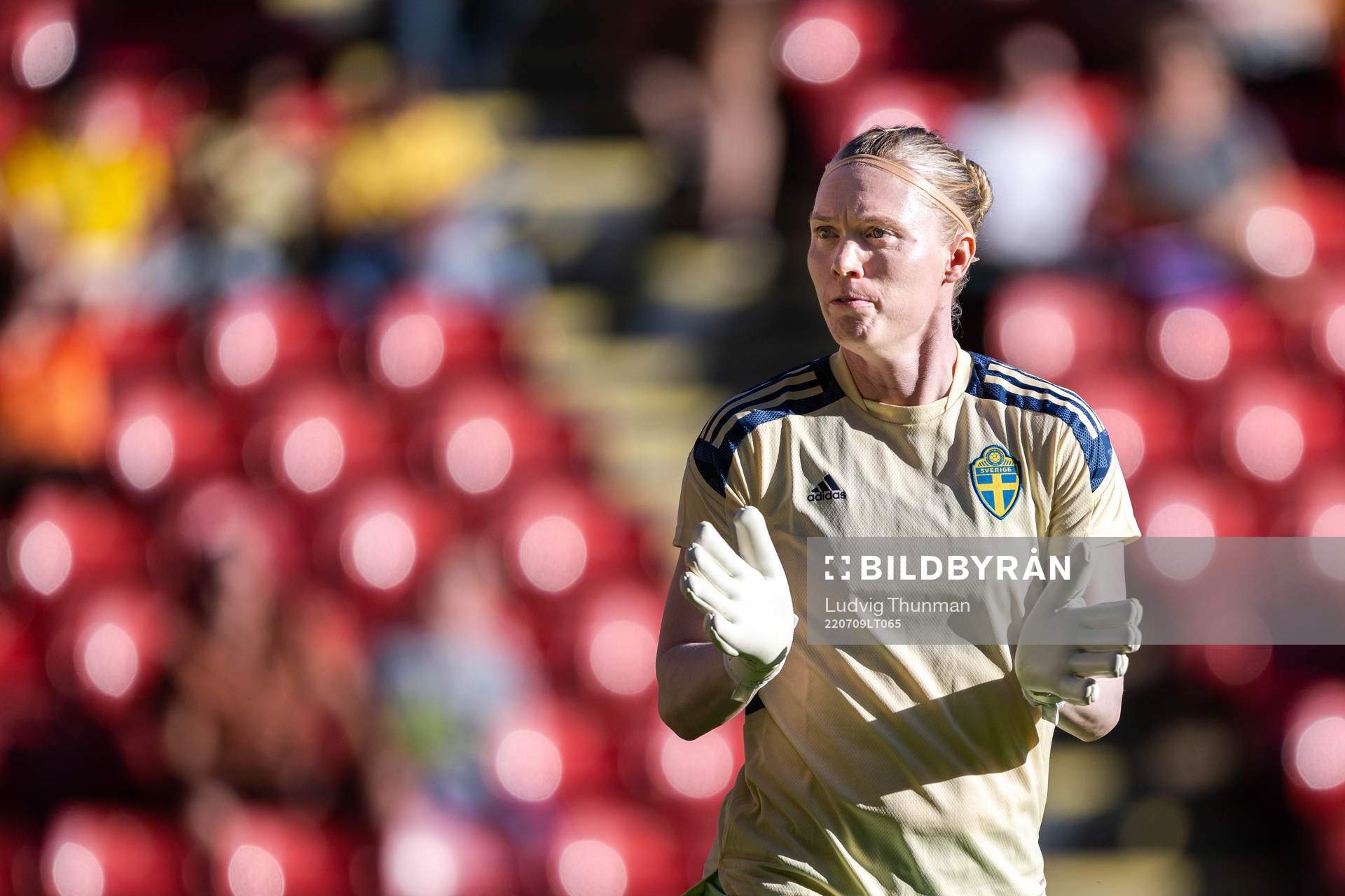 Goalkeeper Hedvig Lindahl of Sweden