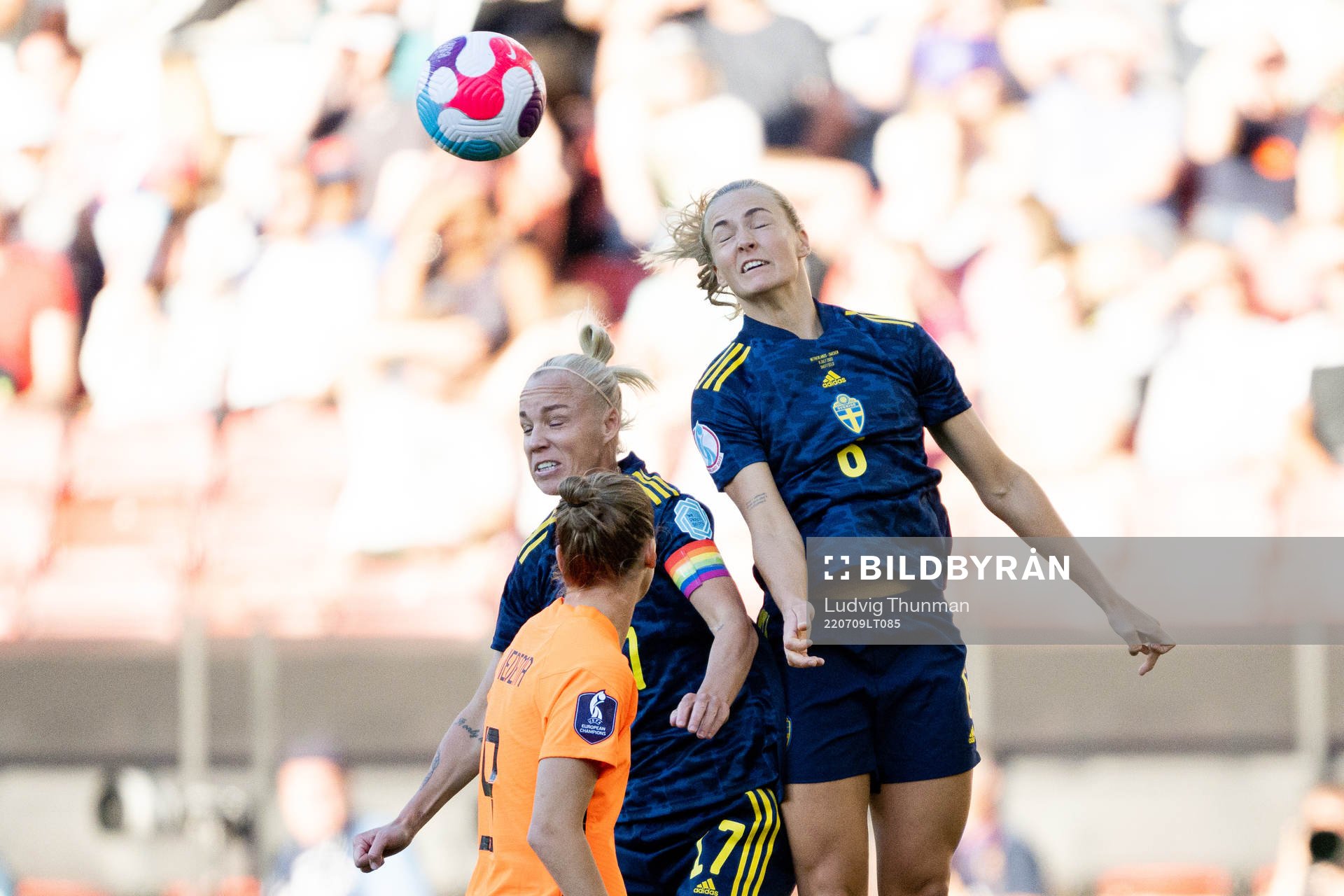 Caroline Seger and Magdalena Eriksson of Sweden