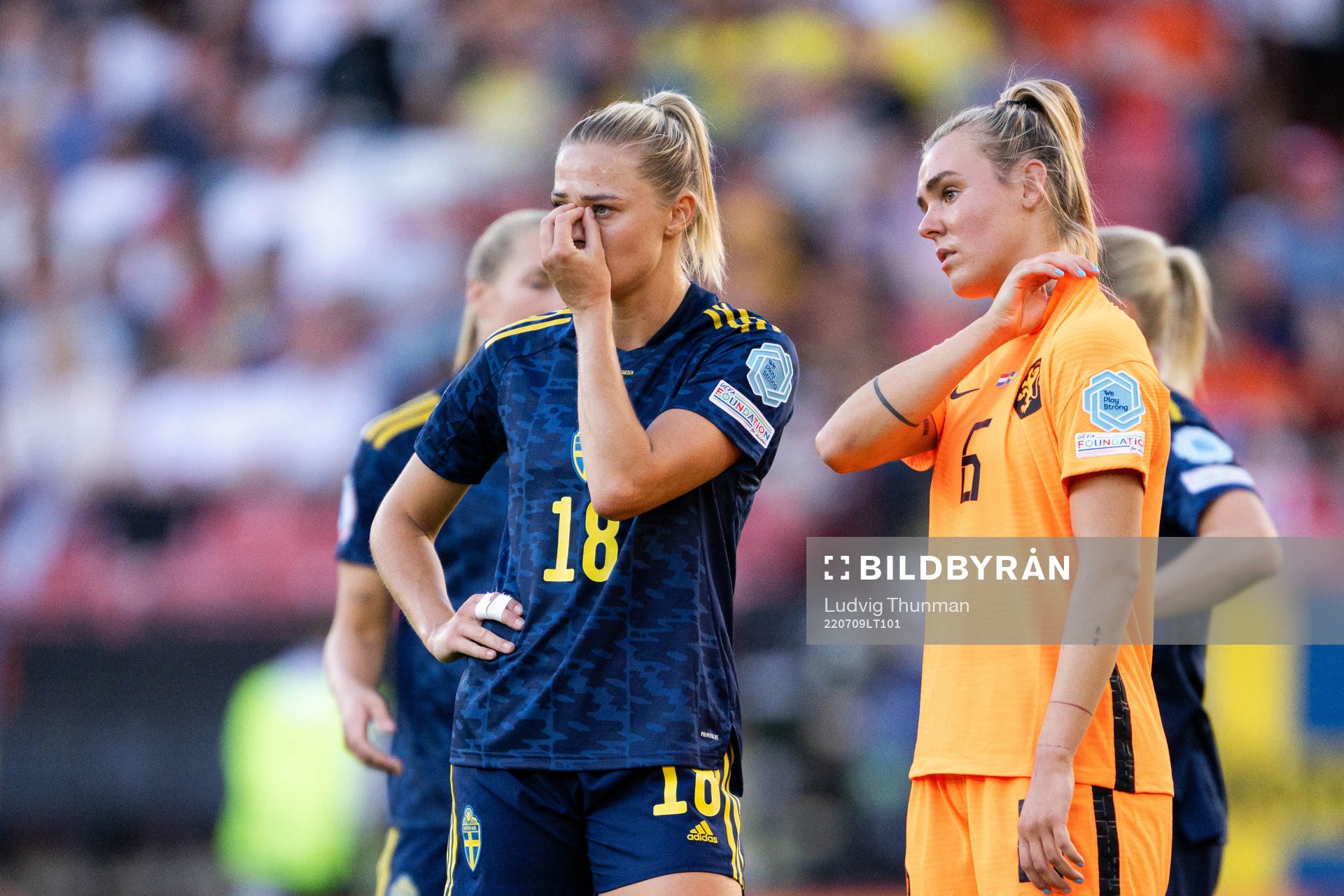 Fridolina Rolfö of Sweden and Jill Jamie Roord of
