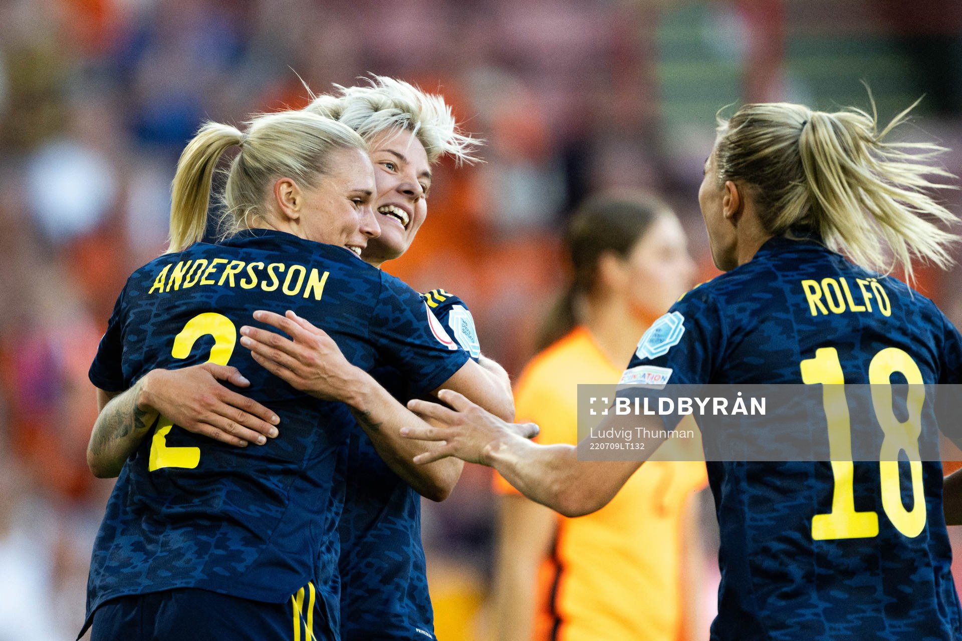 Jonna Andersson, Lina Hurtig  and Fridolina Rolfö of