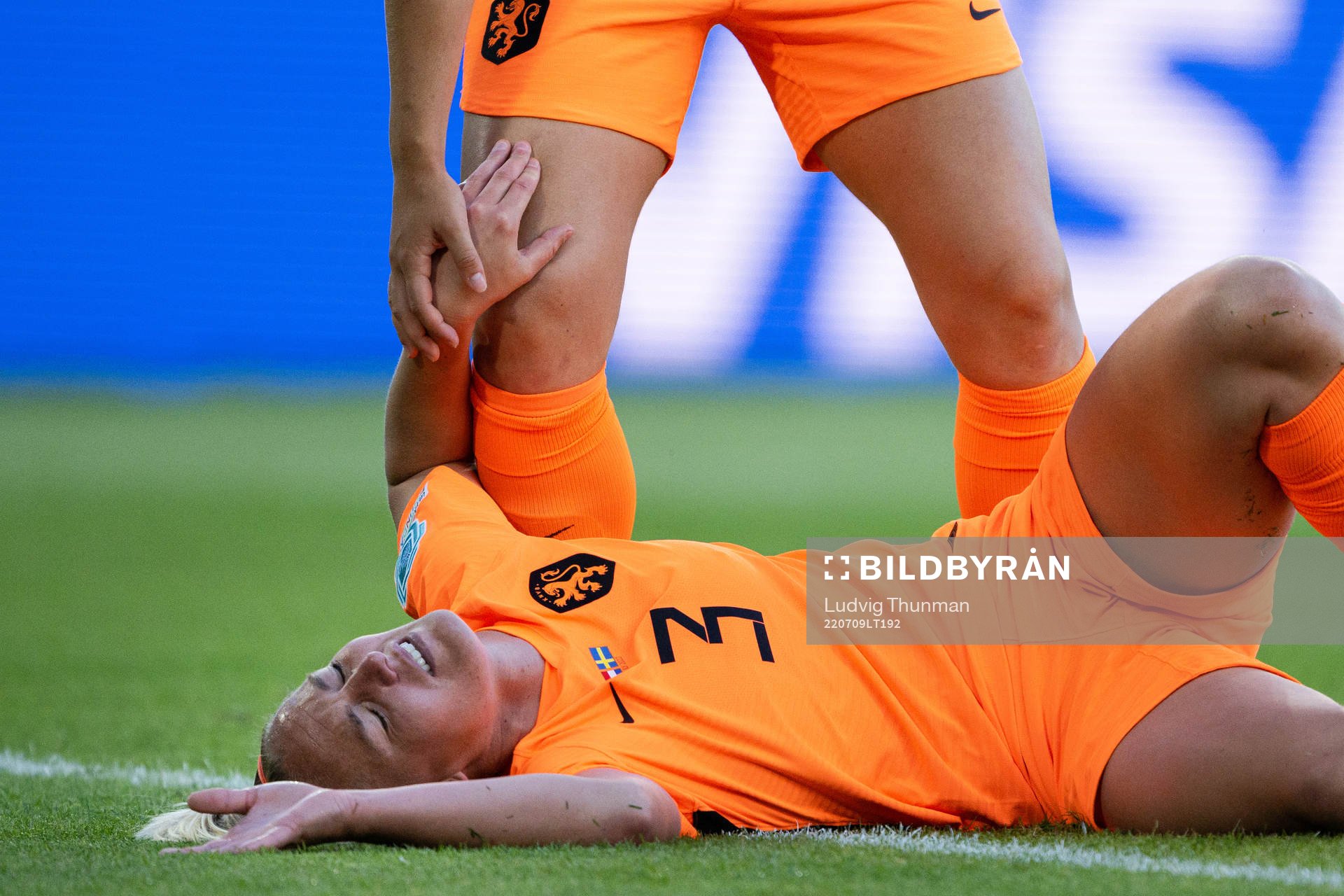 Stefanie Van Der Gragt of Netherlands in pain