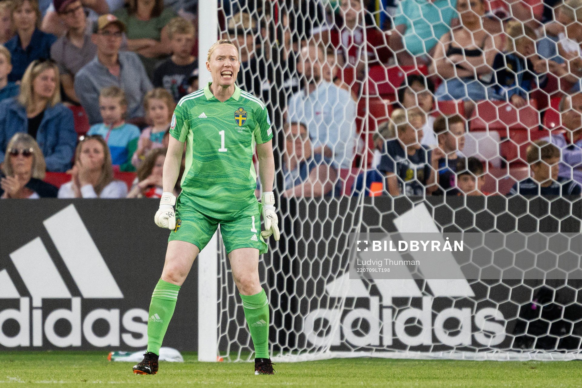 Goalkeeper Hedvig Lindahl of Sweden