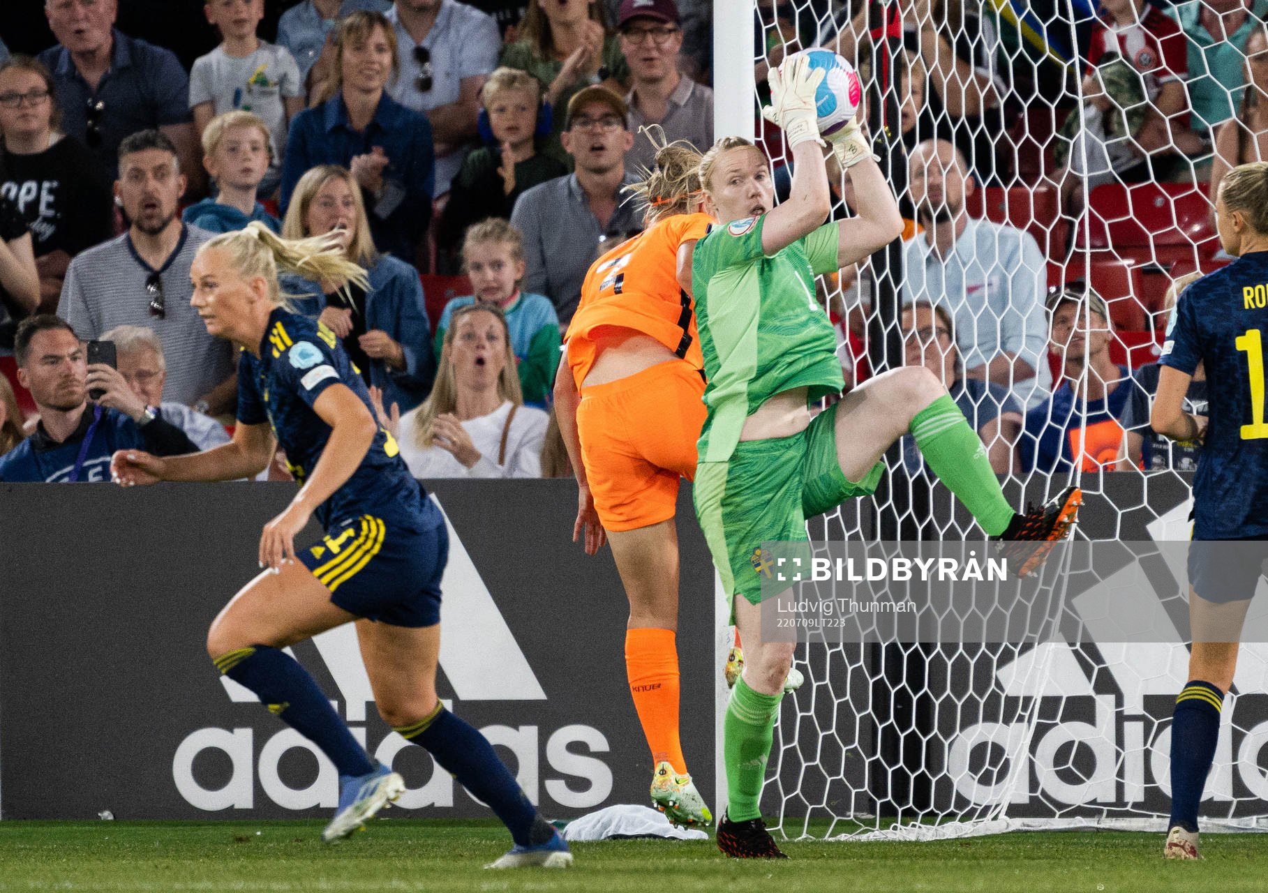 Goalkeeper Hedvig Lindahl of Sweden