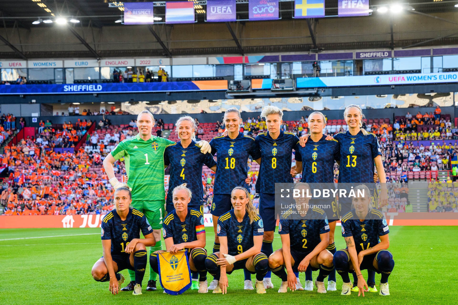 goalkeeper Hedvig Lindahl , Hanna Glas , Fridolina Rolfö,