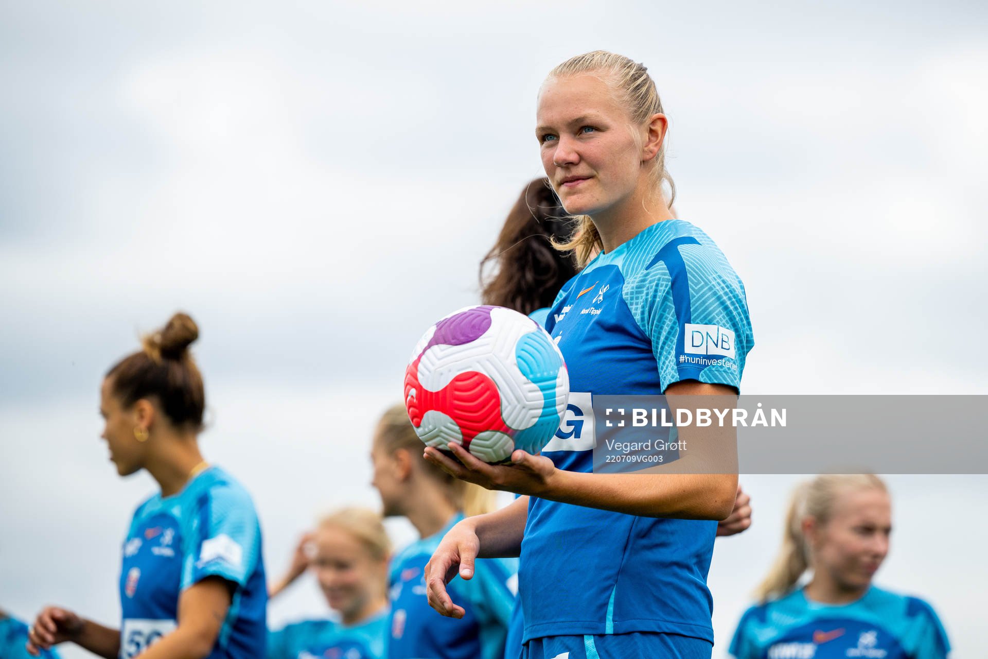 Frida Maanum of the Norwegian national football team at a