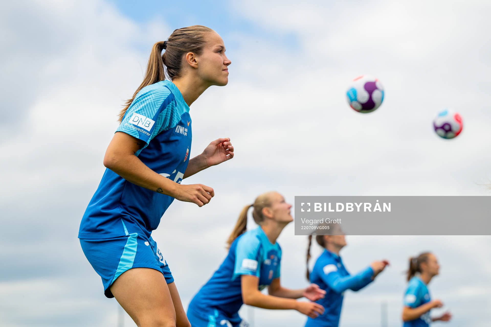 Guro Reiten of the Norwegian national football team at a