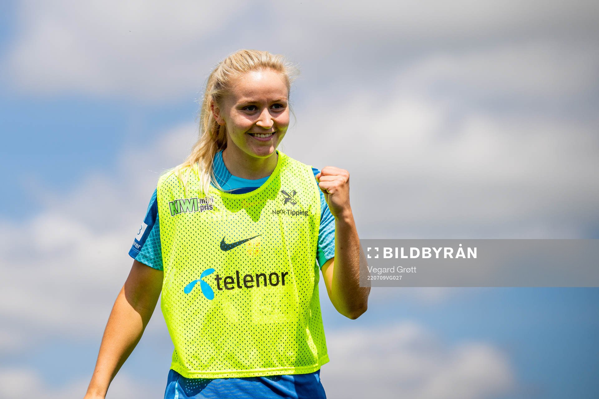 Anna Jøsendal of the Norwegian national football team at a