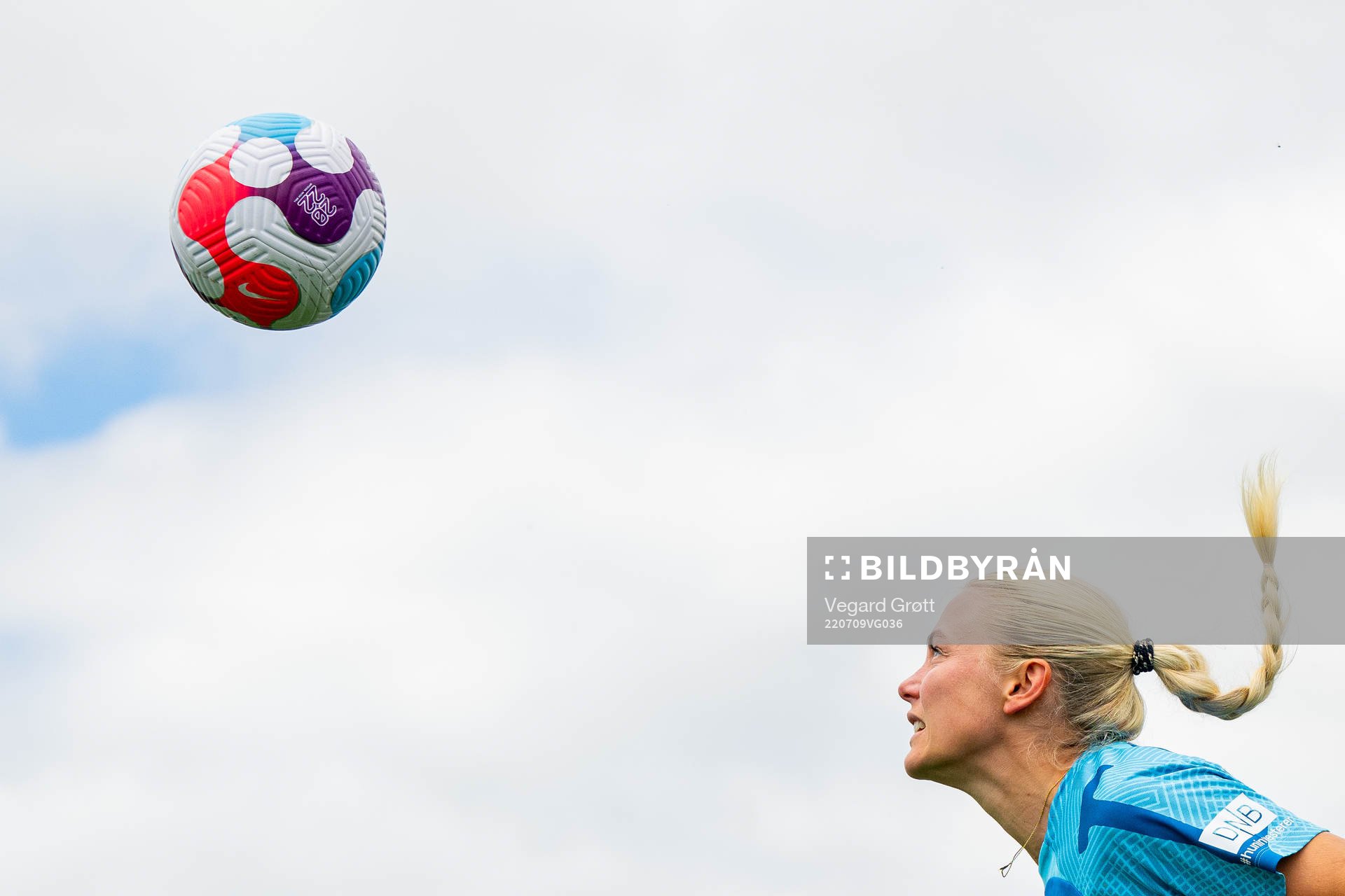 Guro Bergsvand of the Norwegian national football team at a