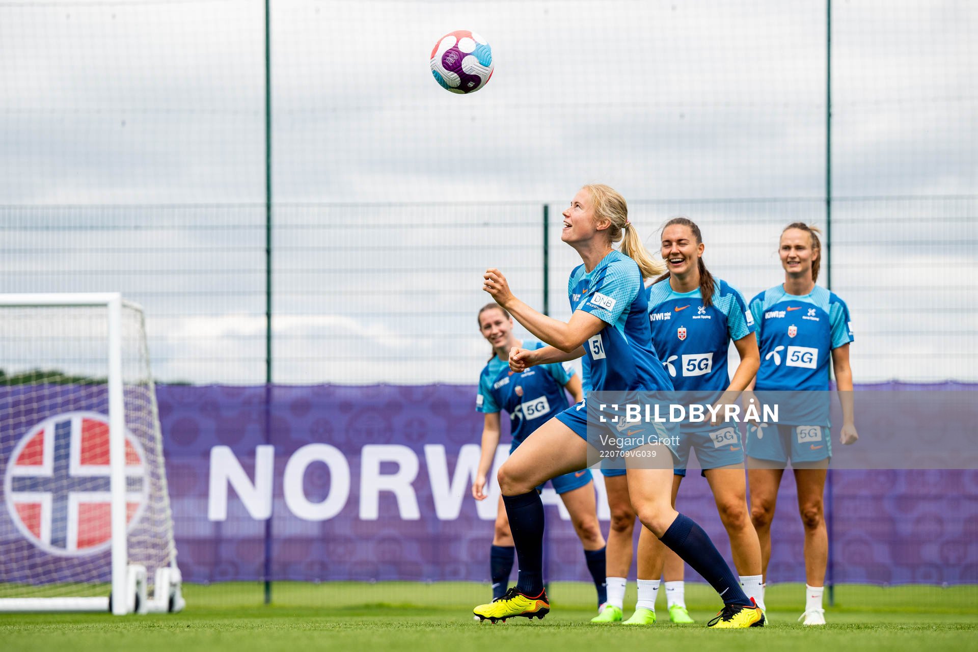 Julie Blakstad of the Norwegian national football team at a