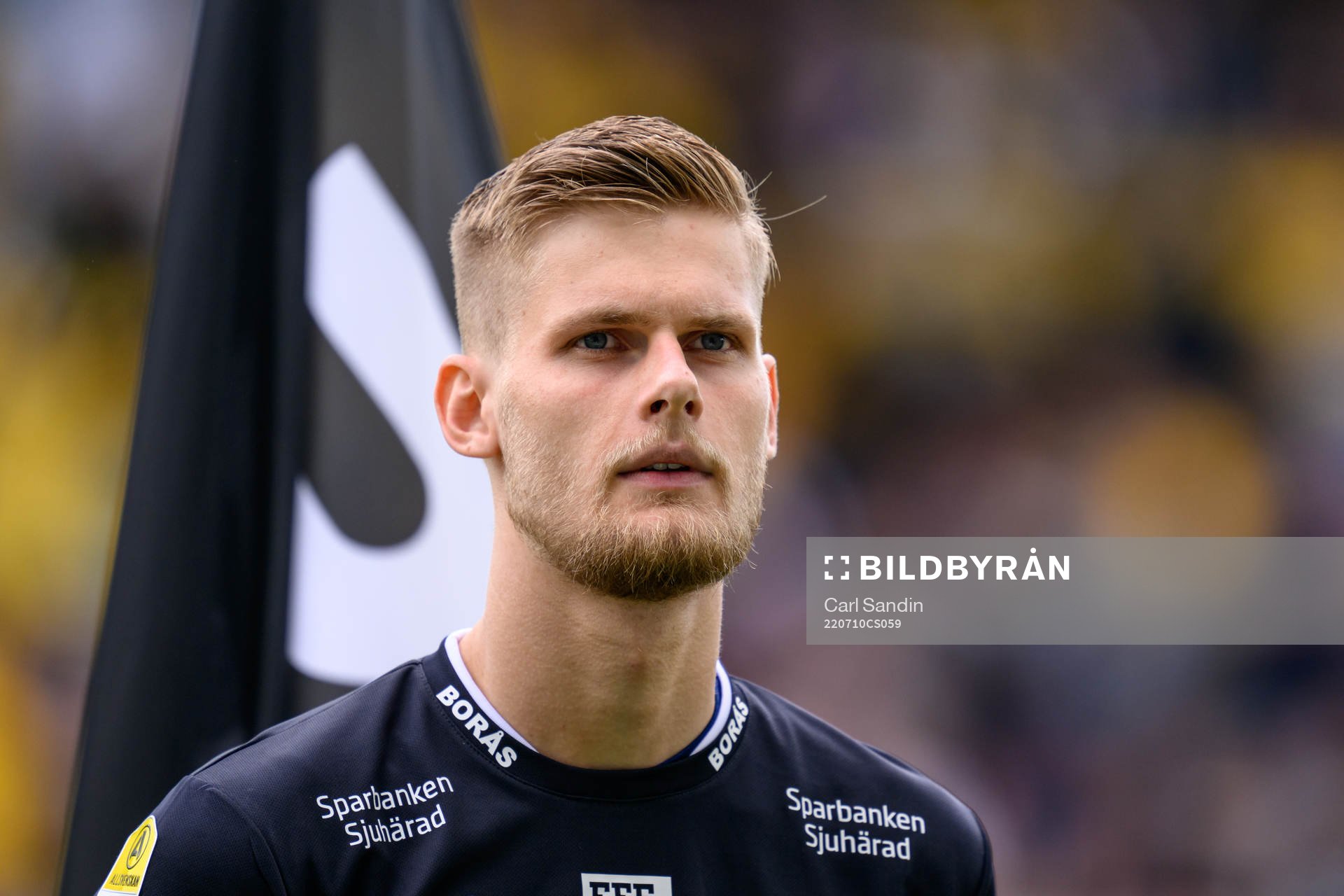 Elfsborgs målvakt Tim Rönning vid lineup innan