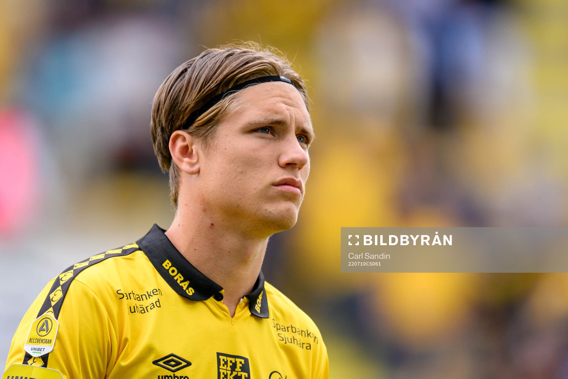 Elfsborgs Oliver Zanden vid lineup innan fotbollsmatchen i