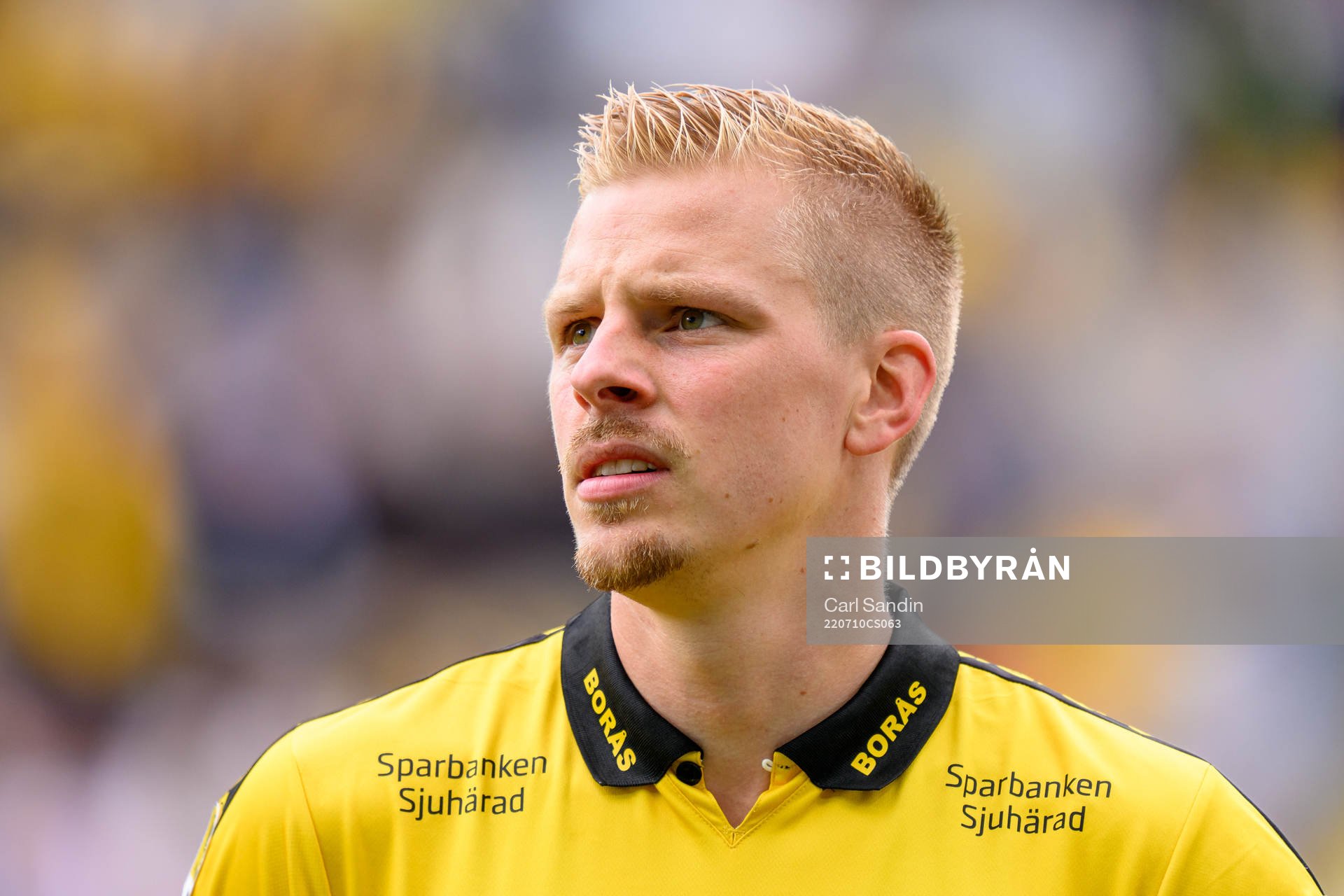Elfsborgs Per Frick vid lineup innan fotbollsmatchen i