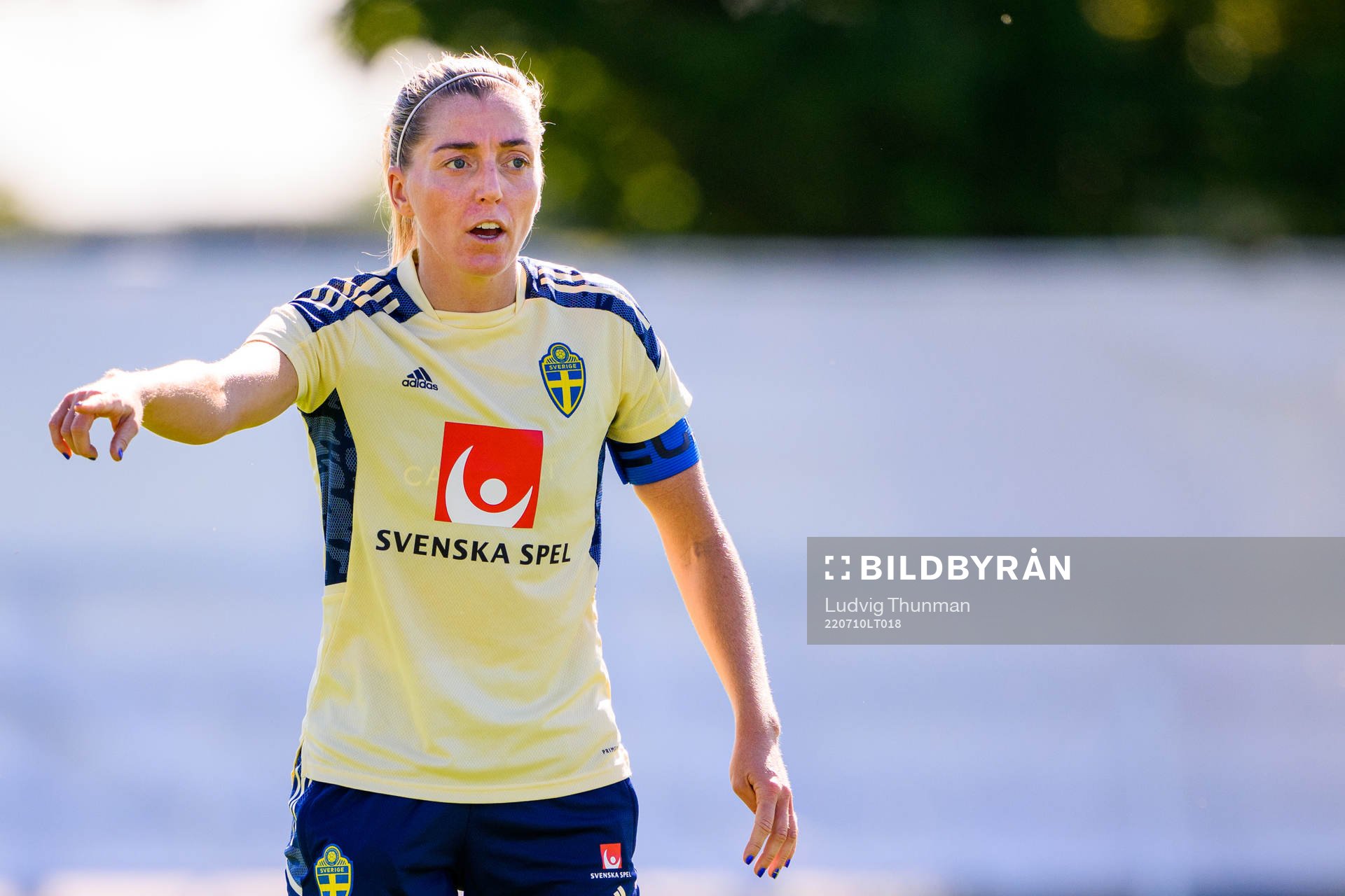 Linda Sembrant of the Swedish national football team at a