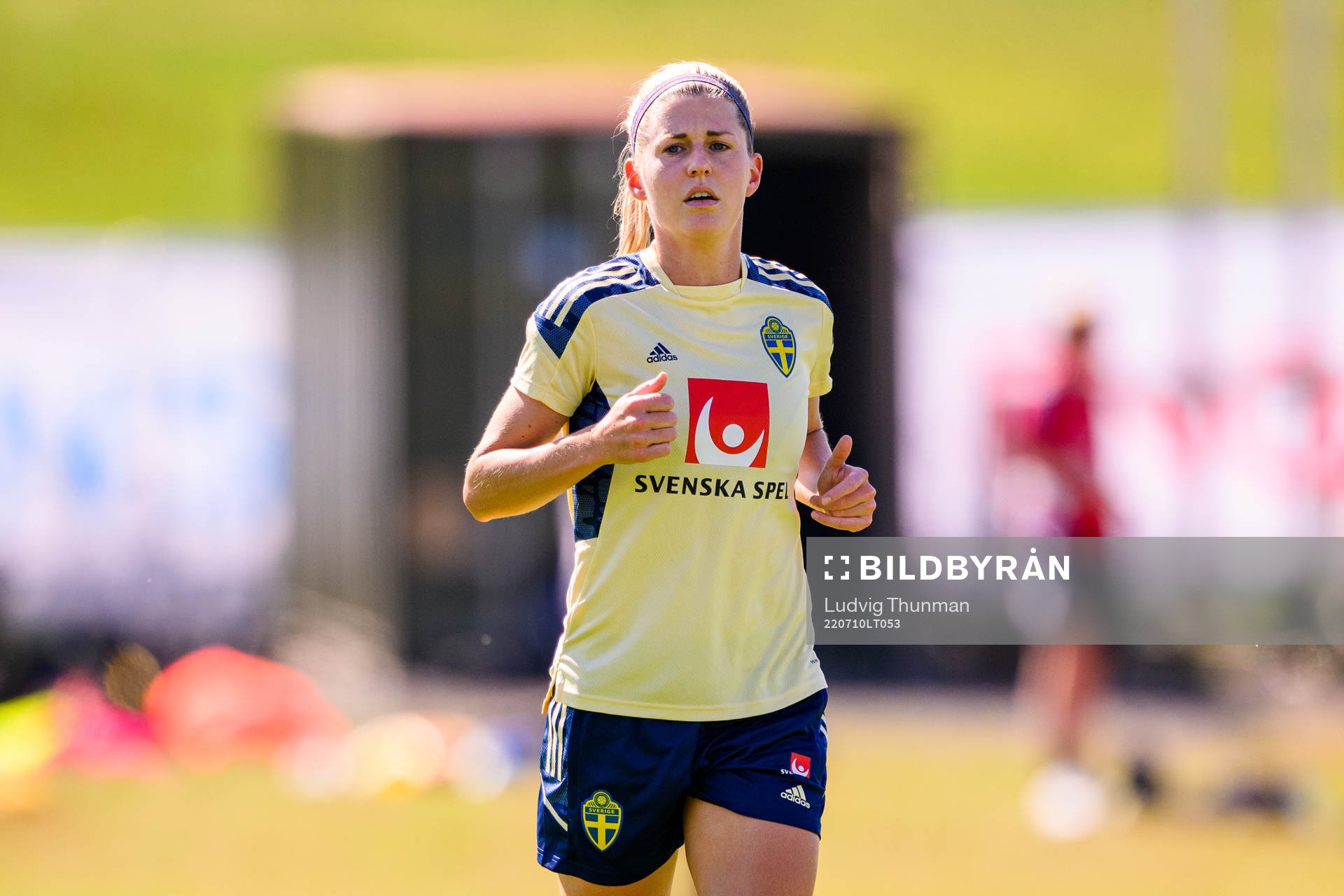 Olivia Schough of the Swedish national football team at a