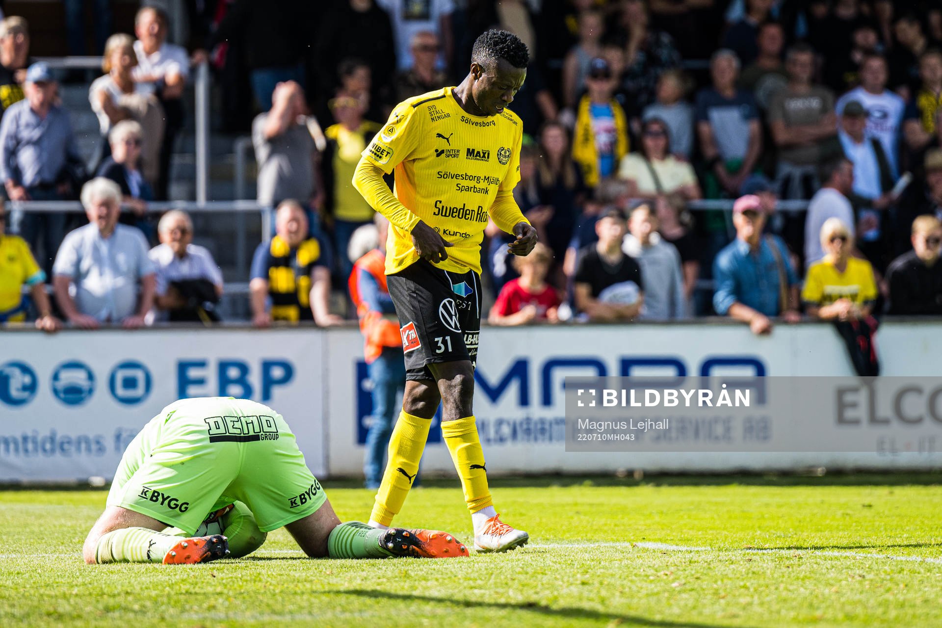 Mjällbys Chibuike Silas Nwankwo deppar