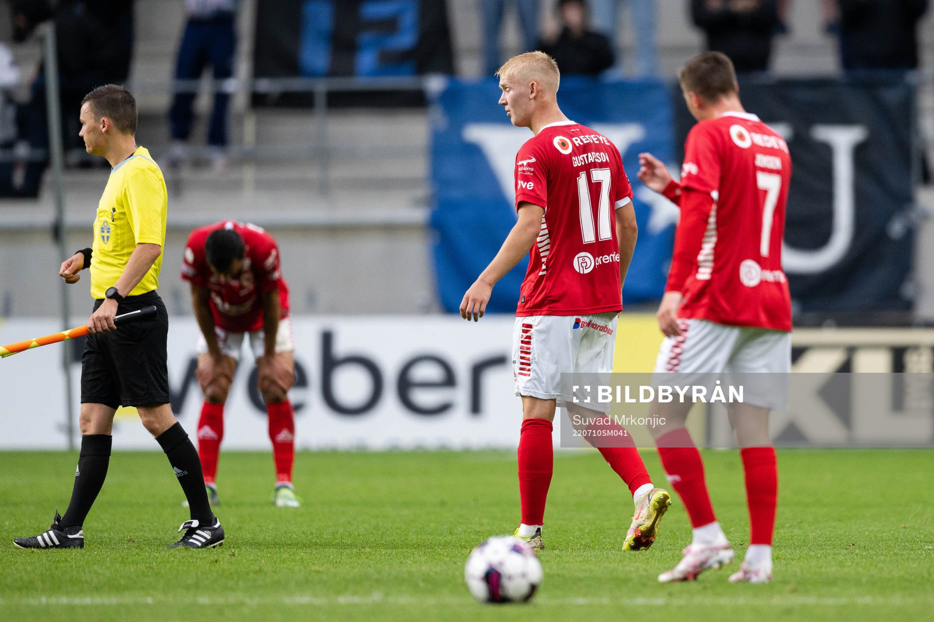 Kalmars Carl Gustafsson och Kevin Jensen deppar